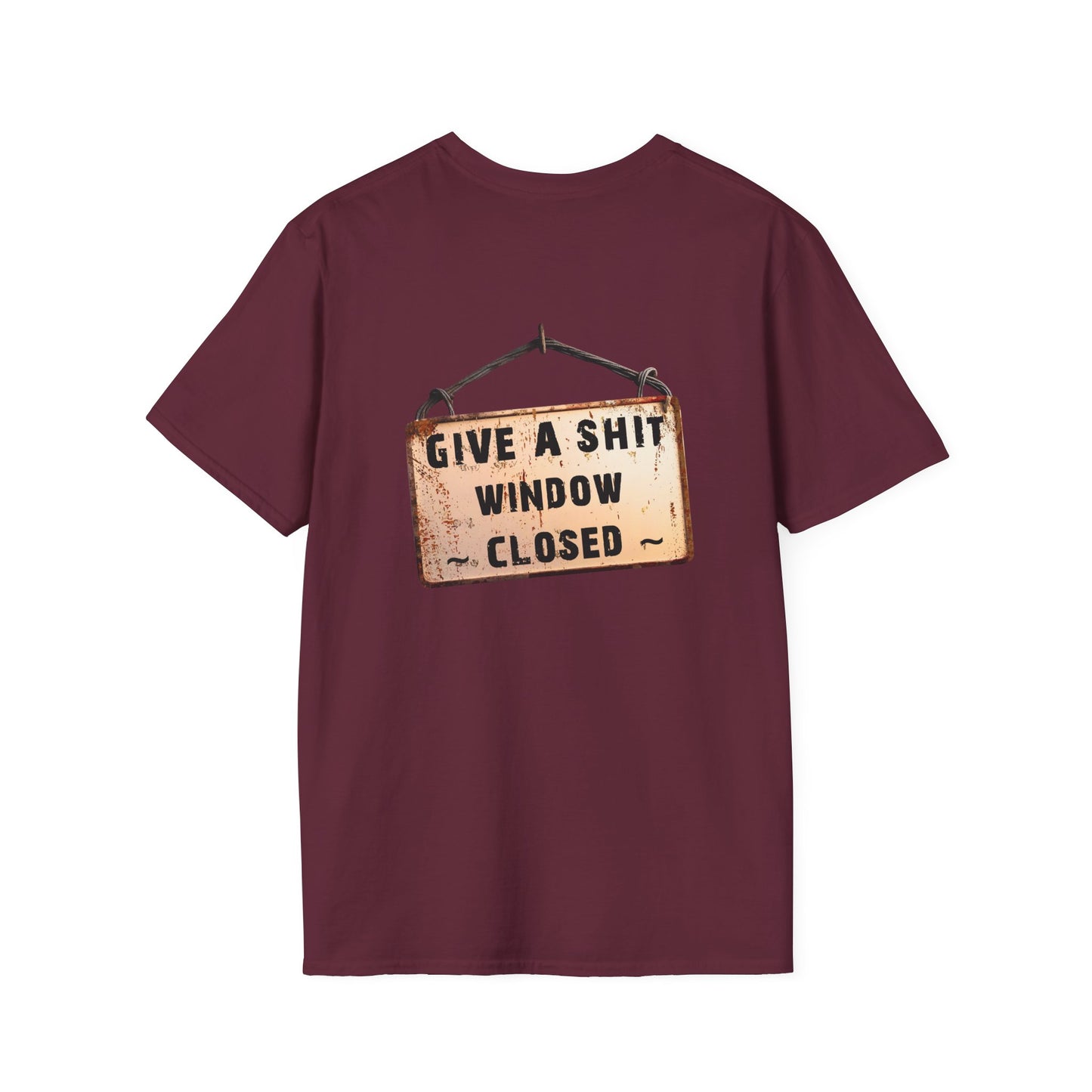 Funny Window Closed Unisex T-Shirt, Casual Wear, Gift for Friends, Humor Tee, Everyday Comfort, Sassy Statement Shirt