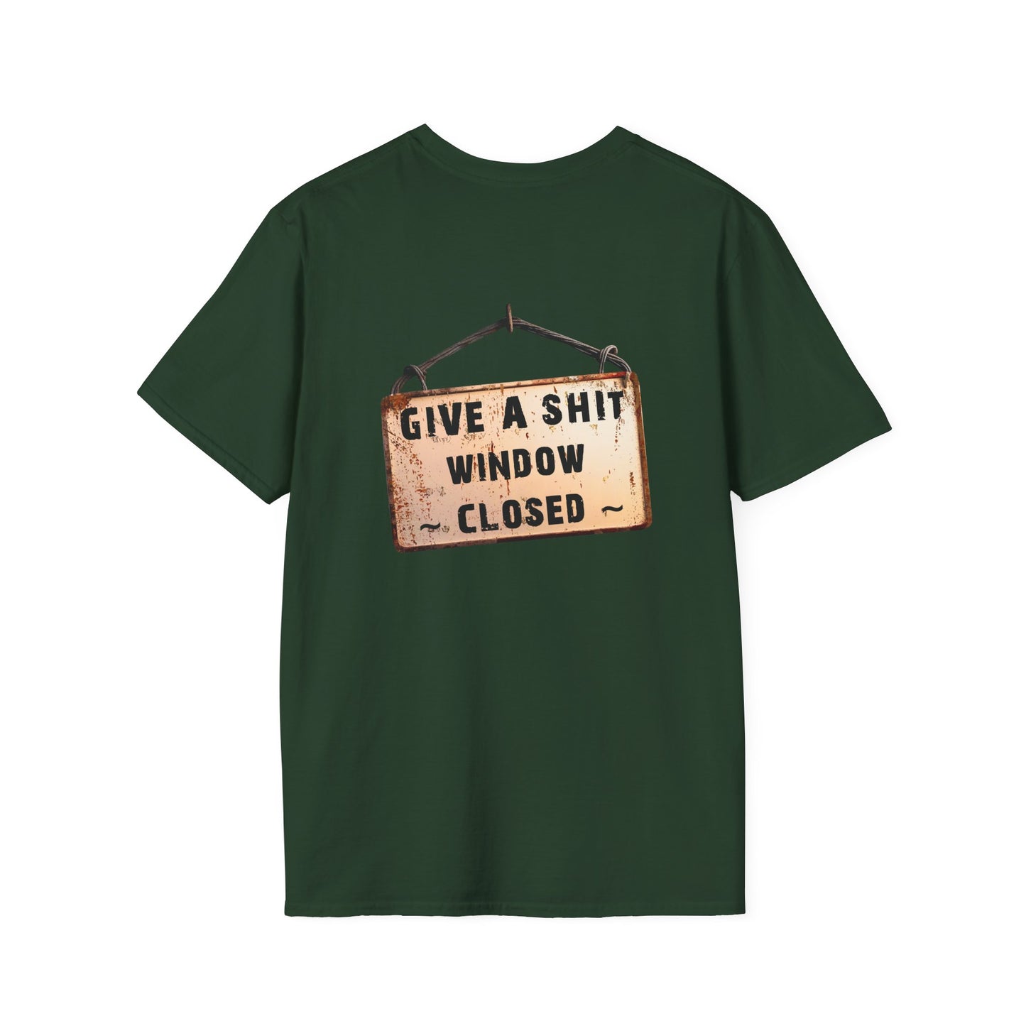 Funny Window Closed Unisex T-Shirt, Casual Wear, Gift for Friends, Humor Tee, Everyday Comfort, Sassy Statement Shirt
