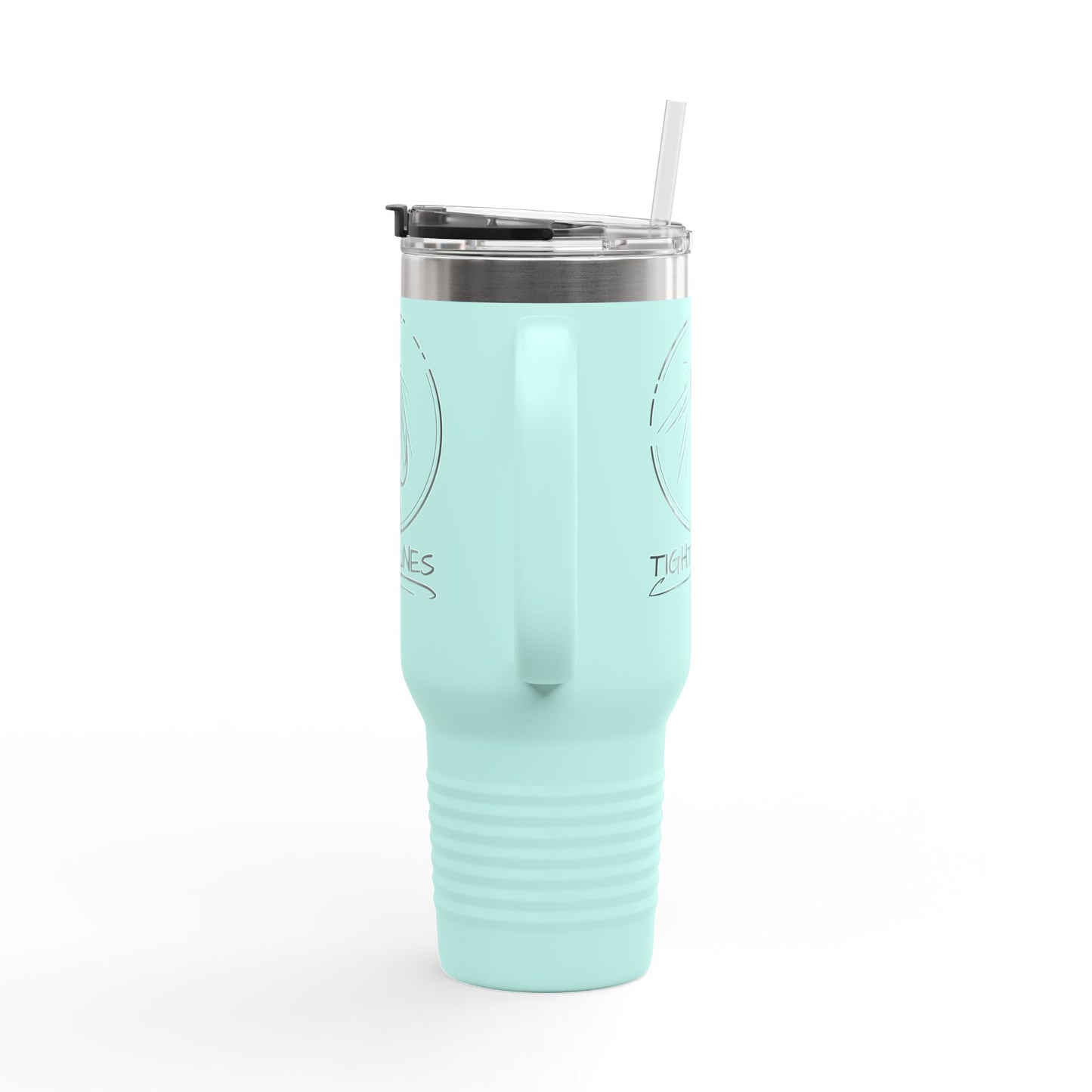 Tight Lines Insulated 40oz Tumbler, Outdoor Adventure Mug, Perfect for Fishing Enthusiasts, Personalized Camping Cup, Fishing Theme