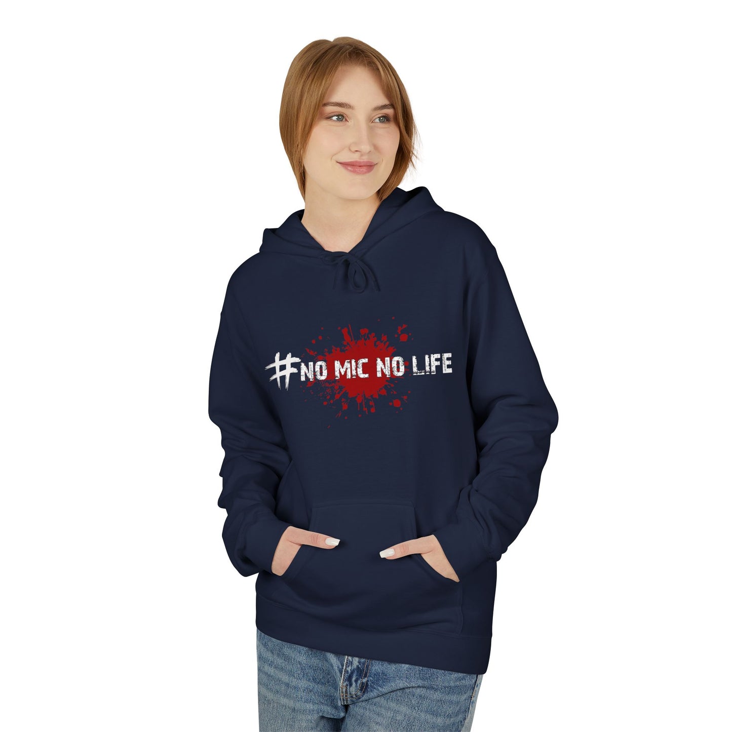#No Mic No Life Unisex Hoodie – Gamer Essentials, Perfect for Halloween, Cosplay, Gift for Fans, Gaming, Zombie Culture