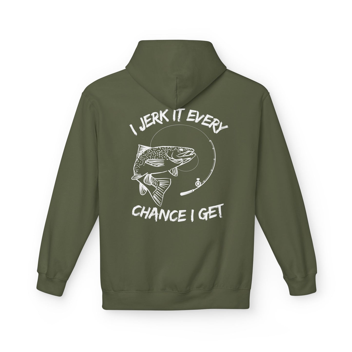 Jerk It Hoodie, Unisex Fisherman's Apparel, Funny Gift for Anglers, Outdoor Hoodie, Perfect for Fishing Trips