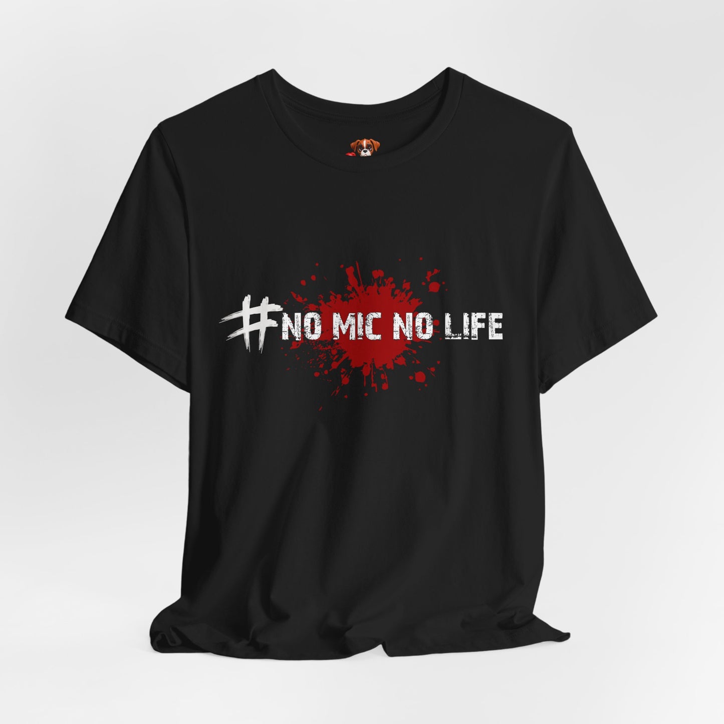 #No Mic No Life Unisex Tee, Fans of Zombie Culture, Graphic Tee for Casual Wear, Gamer Essentials, Zombie Apocalypse Survival Gear