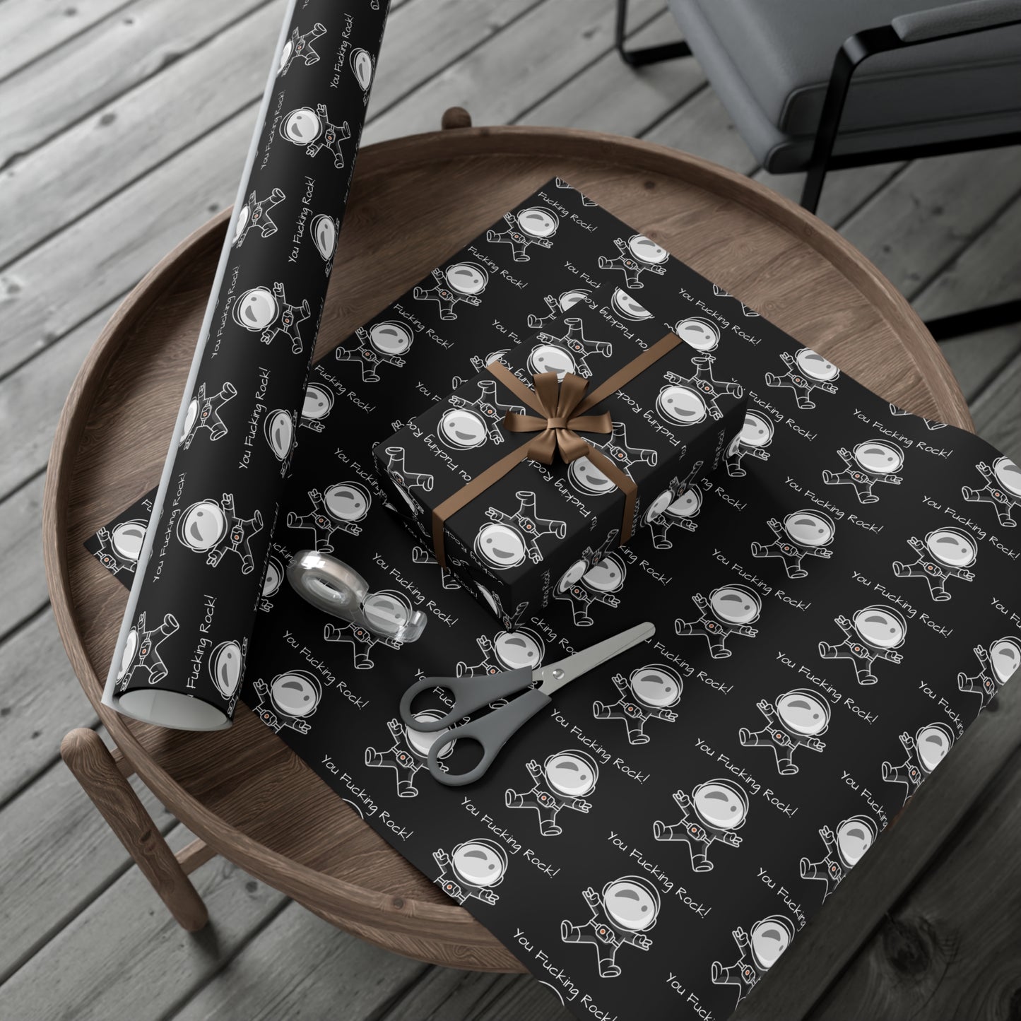 You Rock! Astronaut Gift Wrap Paper - Fun Wrapping for Birthdays, Holidays, Parties, Unique Gift Wrap