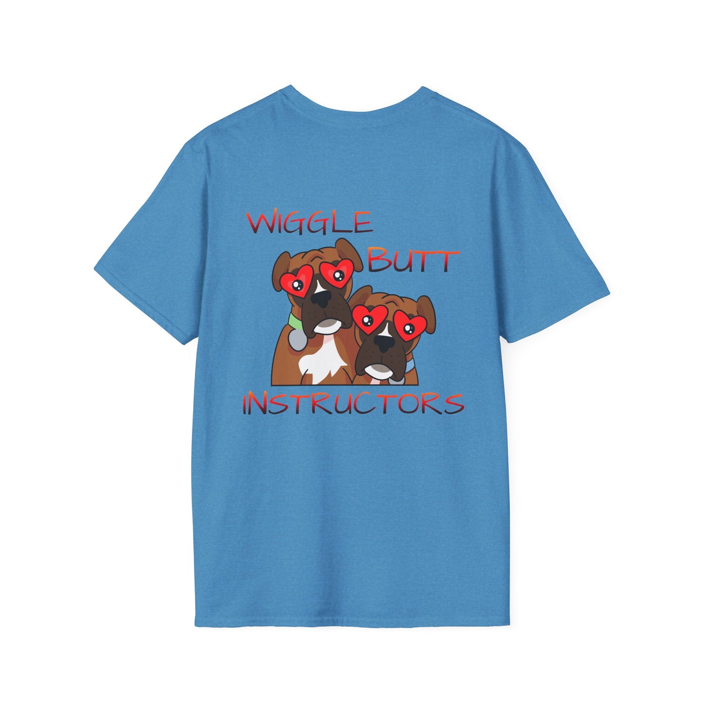 Unisex Wiggle Butt Instructors Tee - Funny Dog Trainer Shirt & Pet Lover Gift, Casual Animal Trainer Top