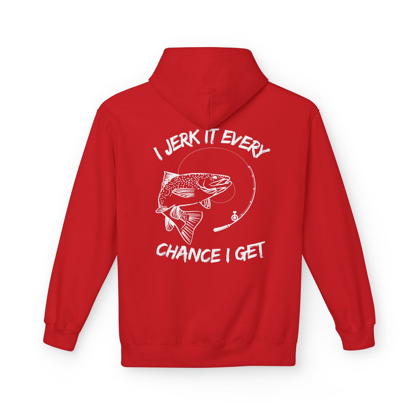 Jerk It Hoodie, Unisex Fisherman's Apparel, Funny Gift for Anglers, Outdoor Hoodie, Perfect for Fishing Trips