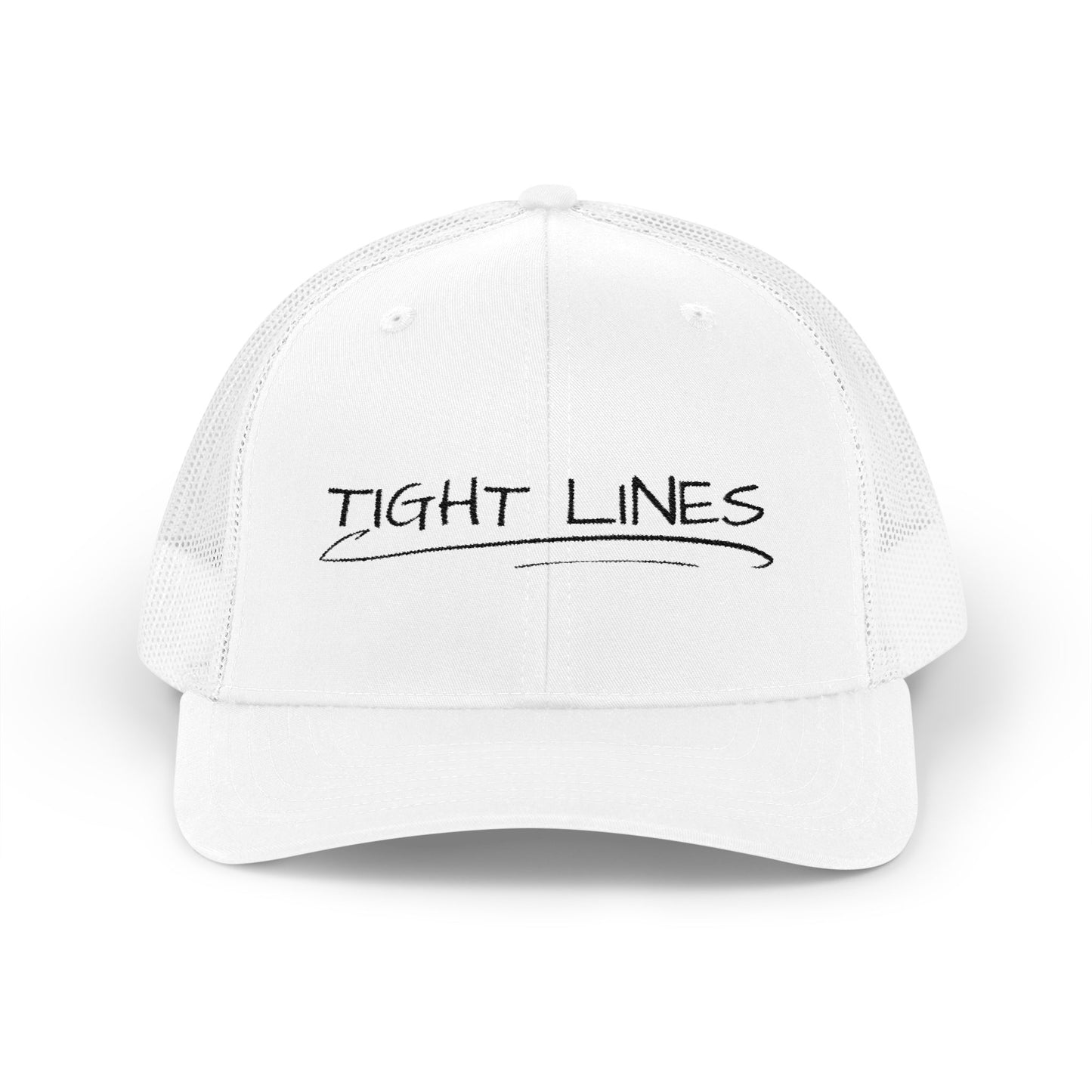 Tight Lines Embroidered Trucker Hat (Dark Logo)