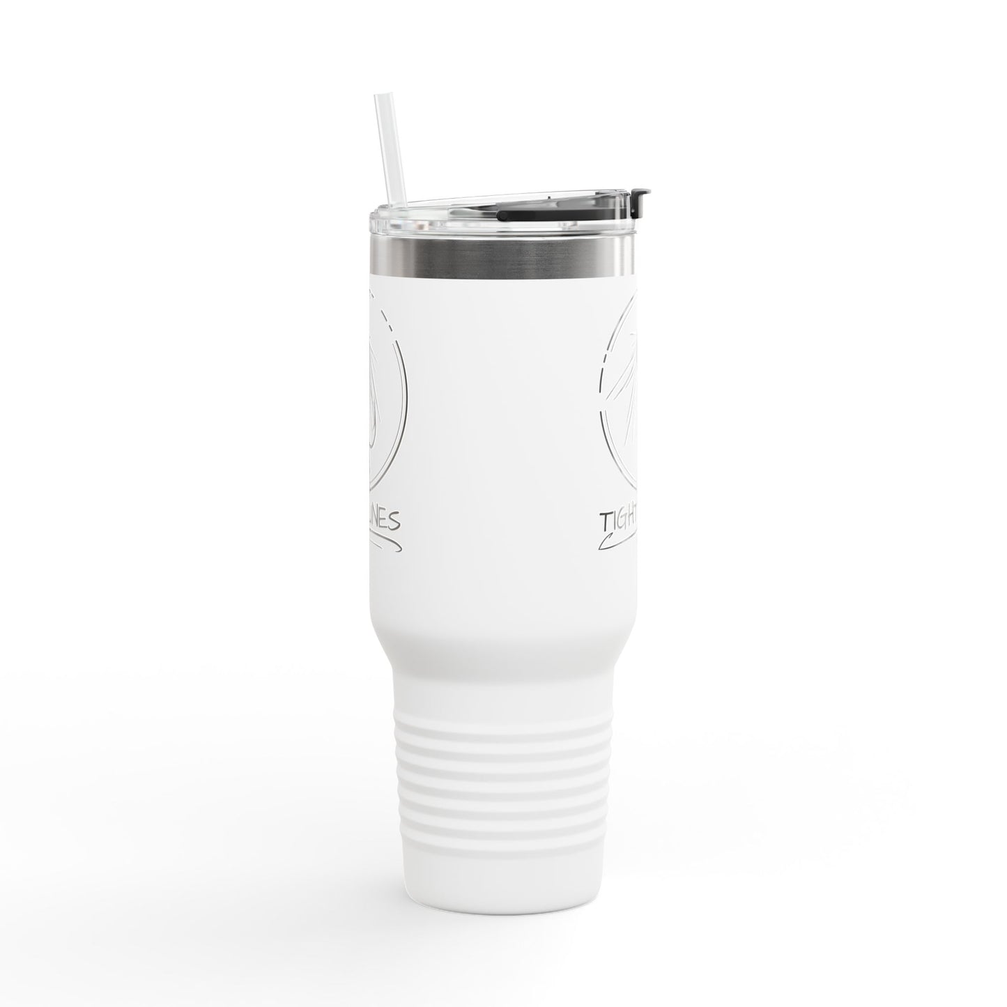 Tight Lines Insulated 40oz Tumbler, Outdoor Adventure Mug, Perfect for Fishing Enthusiasts, Personalized Camping Cup, Fishing Theme