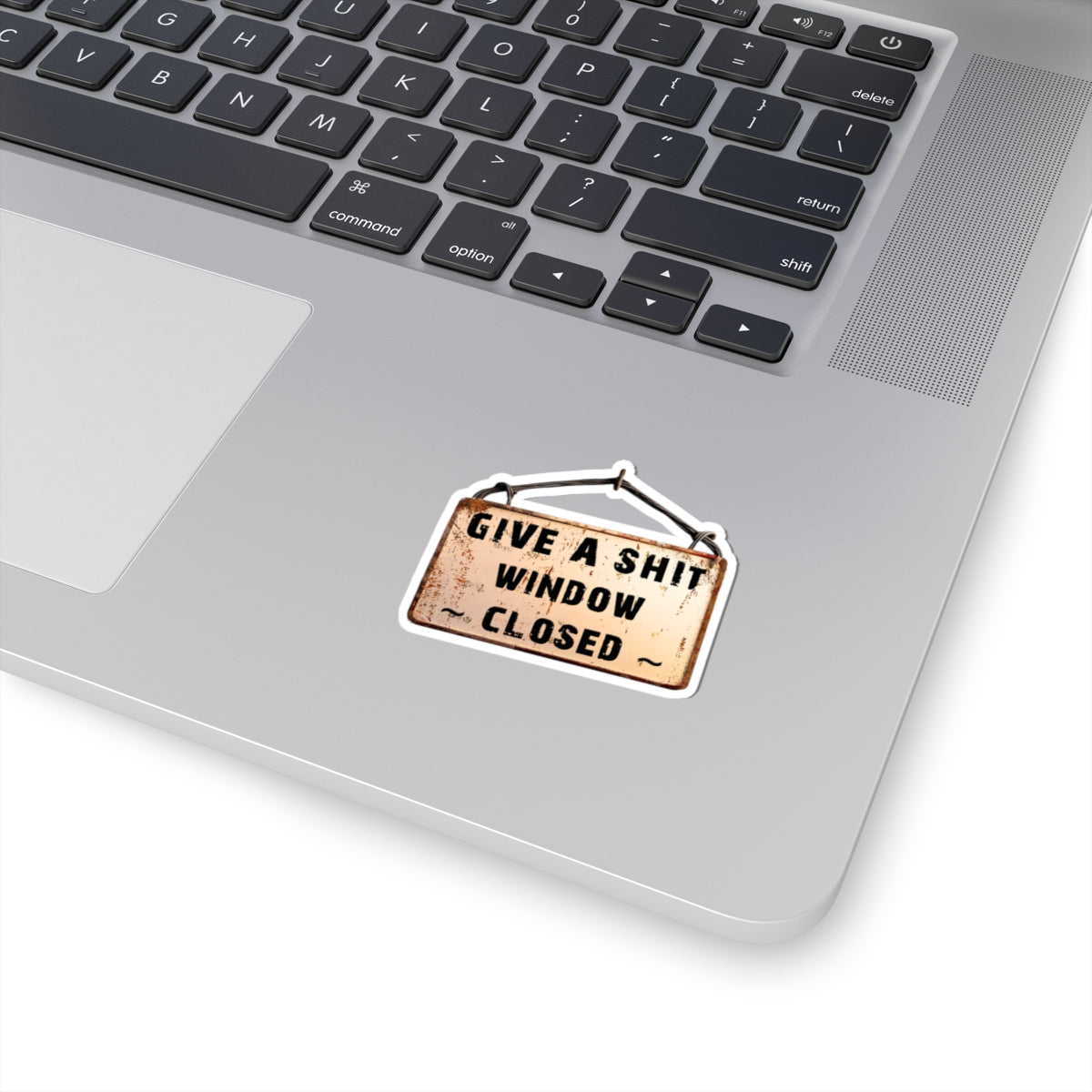 Funny Window Closed Kiss-Cut Stickers, Laptop Decorations, Hilarious Gifts, Quirky Home Decor, Humorous Accessories
