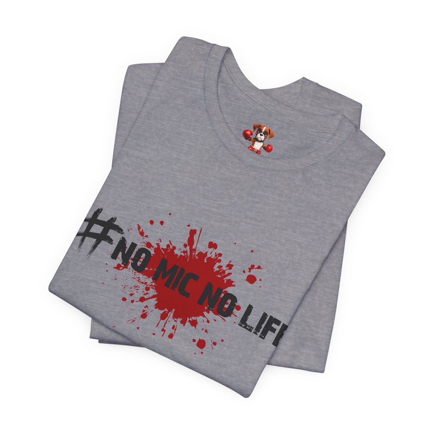 #No Mic No Life Unisex Tee, Fans of Zombie Culture, Graphic Tee for Casual Wear, Gamer Essentials, Zombie Apocalypse Survival Gear