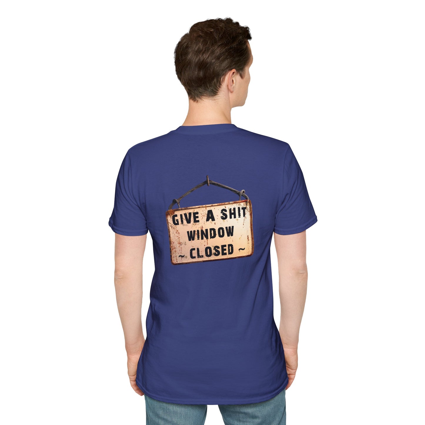 Funny Window Closed Unisex T-Shirt, Casual Wear, Gift for Friends, Humor Tee, Everyday Comfort, Sassy Statement Shirt
