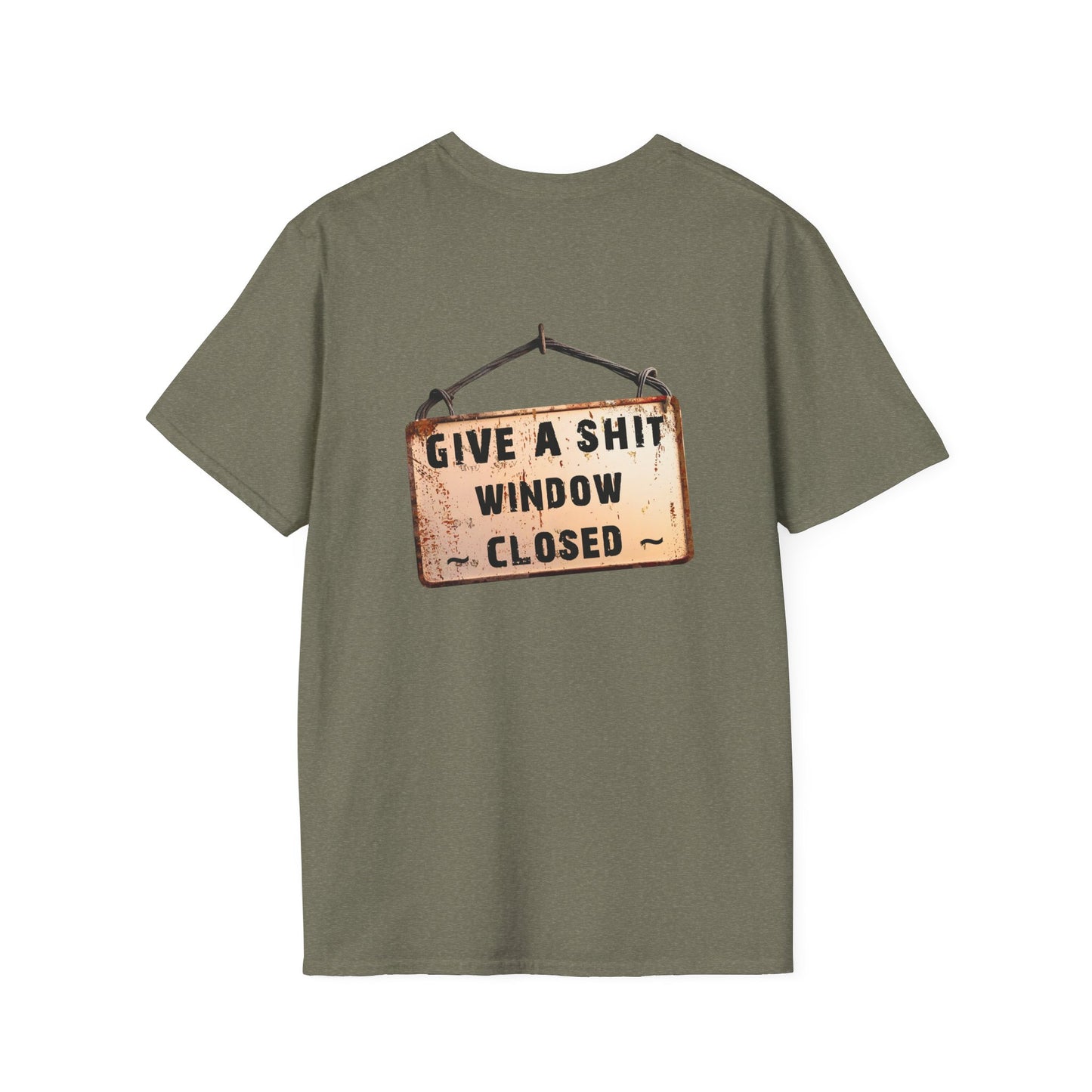 Funny Window Closed Unisex T-Shirt, Casual Wear, Gift for Friends, Humor Tee, Everyday Comfort, Sassy Statement Shirt