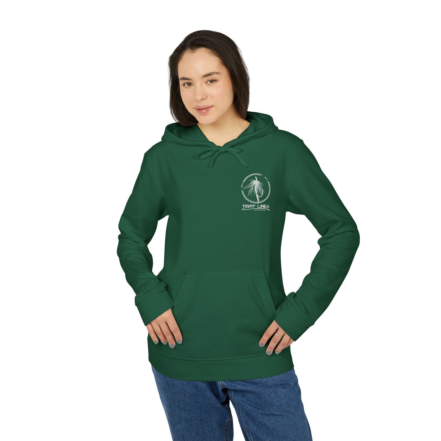 Tight Lights Adidas Fleece Hoodie - Perfect for Beach Days, Outdoors, and Casual Outings | Unisex, Beachwear