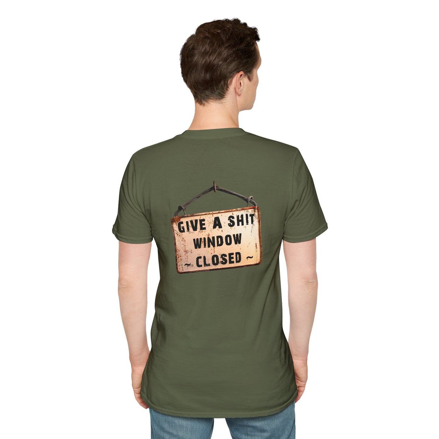 Funny Window Closed Unisex T-Shirt, Casual Wear, Gift for Friends, Humor Tee, Everyday Comfort, Sassy Statement Shirt