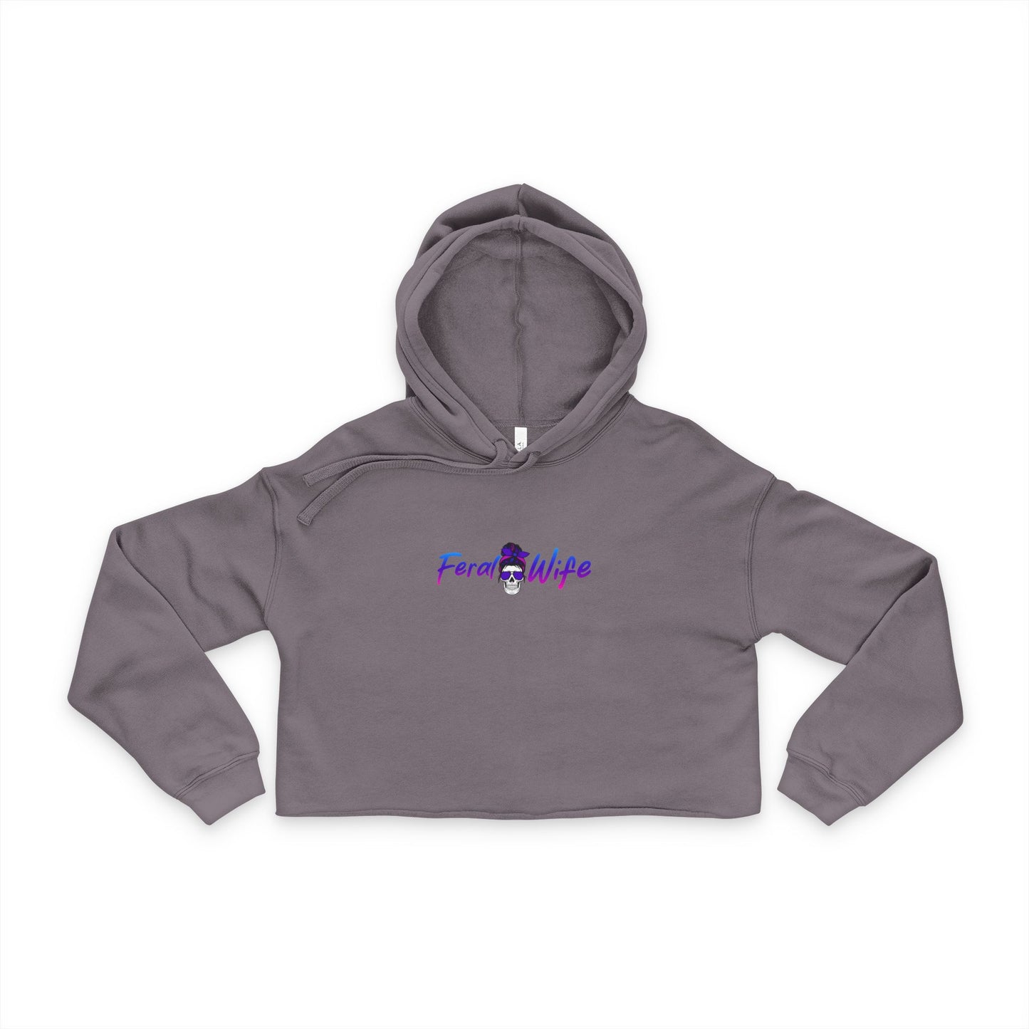 Chic Women's Feral Wife Cropped Hoodie