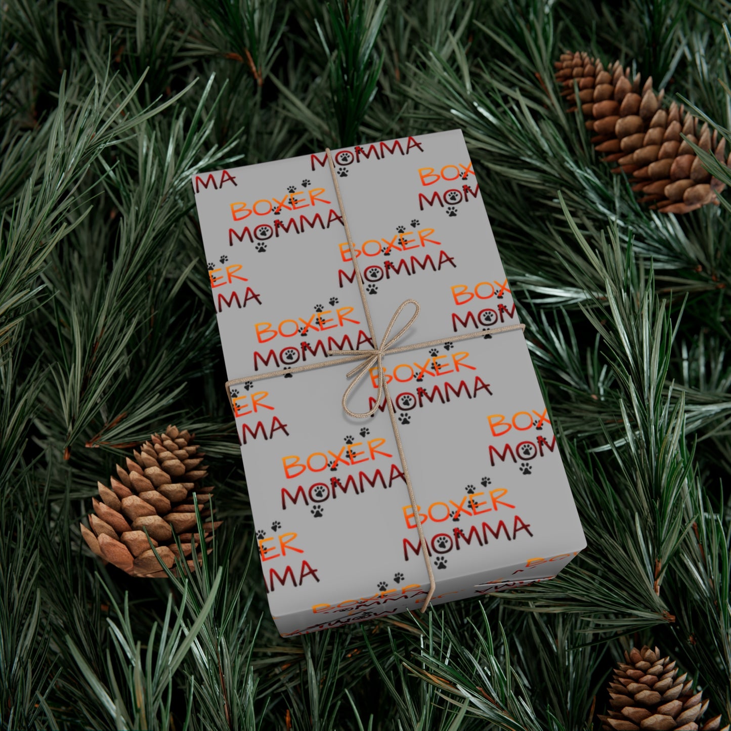 Boxer Momma Gift Wrap, Custom Pet Lover Wrapping Paper, Unique Dog Owner Gift Wrap, Boxer Dog Party Supplies, Pet Adoption Celebration