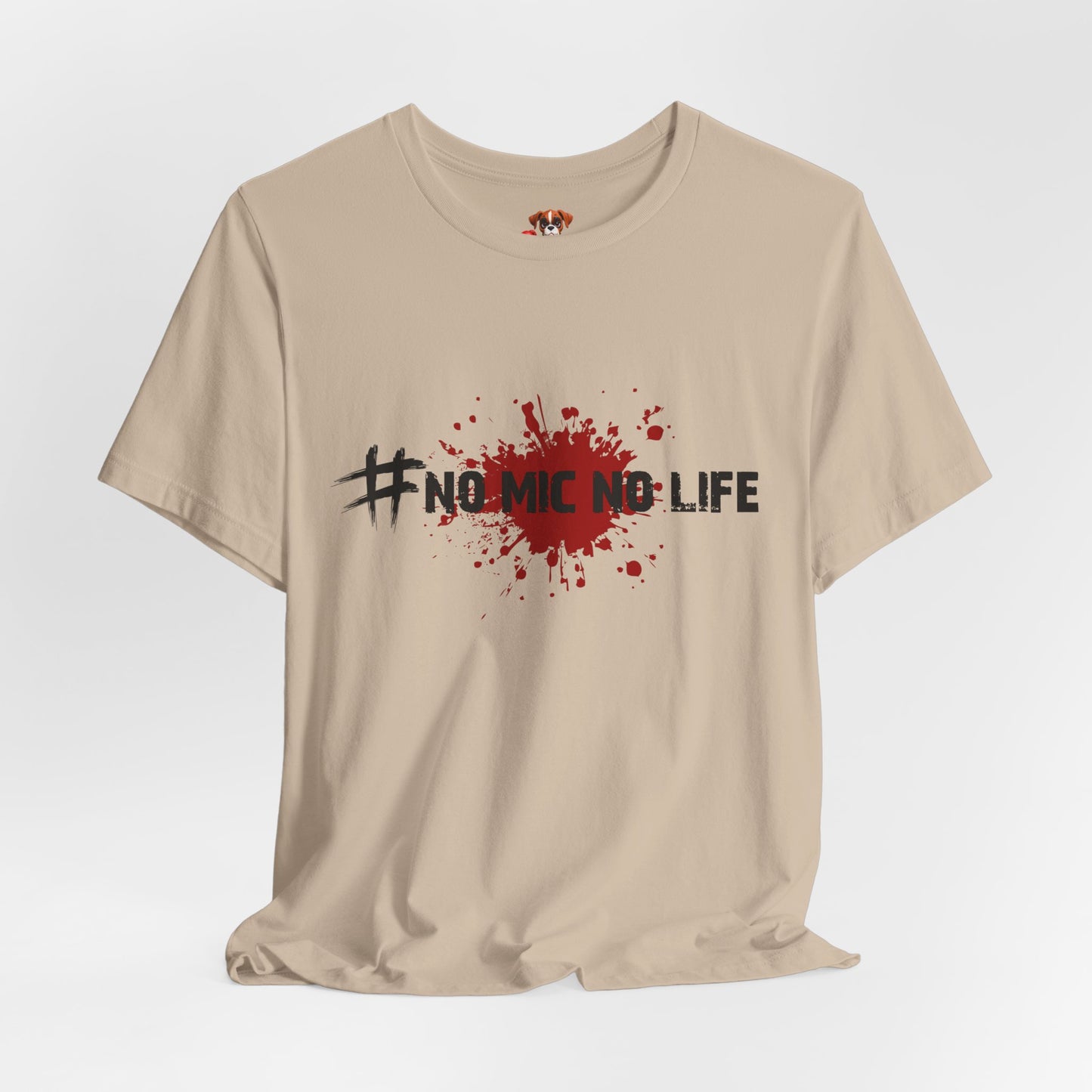 #No Mic No Life Unisex Tee, Fans of Zombie Culture, Graphic Tee for Casual Wear, Gamer Essentials, Zombie Apocalypse Survival Gear