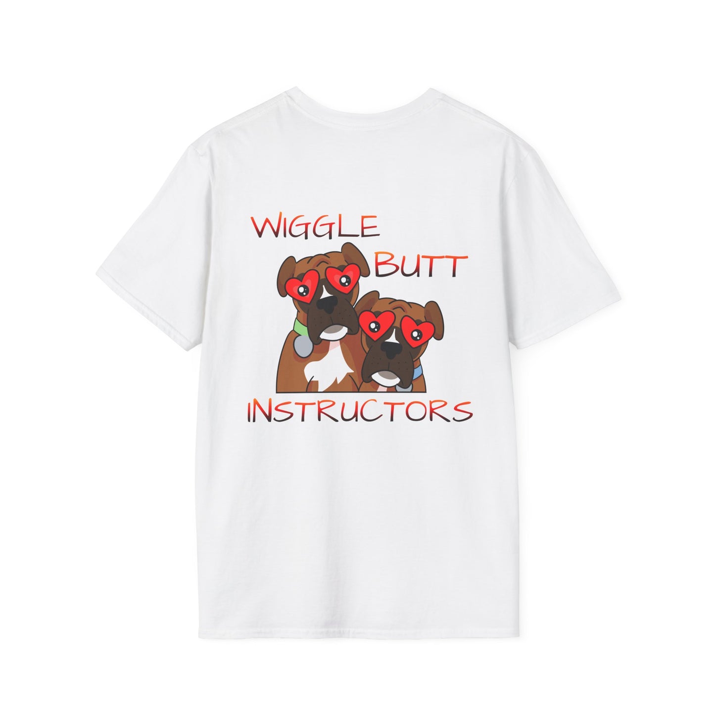 Unisex Wiggle Butt Instructors Tee - Funny Dog Trainer Shirt & Pet Lover Gift, Casual Animal Trainer Top