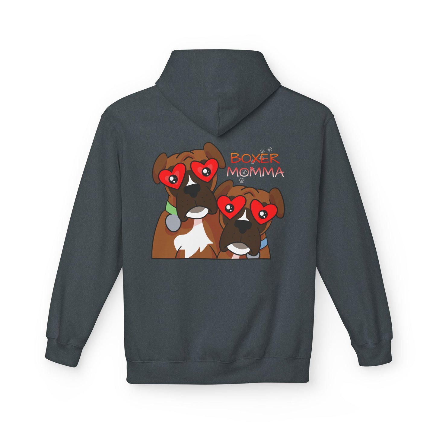 Unisex Boxer Momma Hoodie - Soft, Cozy Dog Lover Sweatshirt, Perfect Gift for Boxer Moms & Pet Lovers, Casual Pullover Top