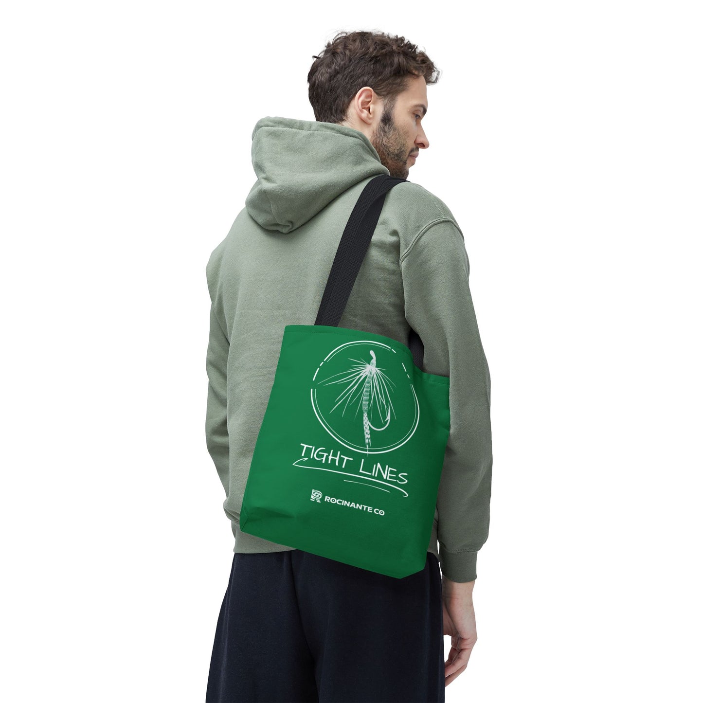Tight Lines Tote Bag (Green)