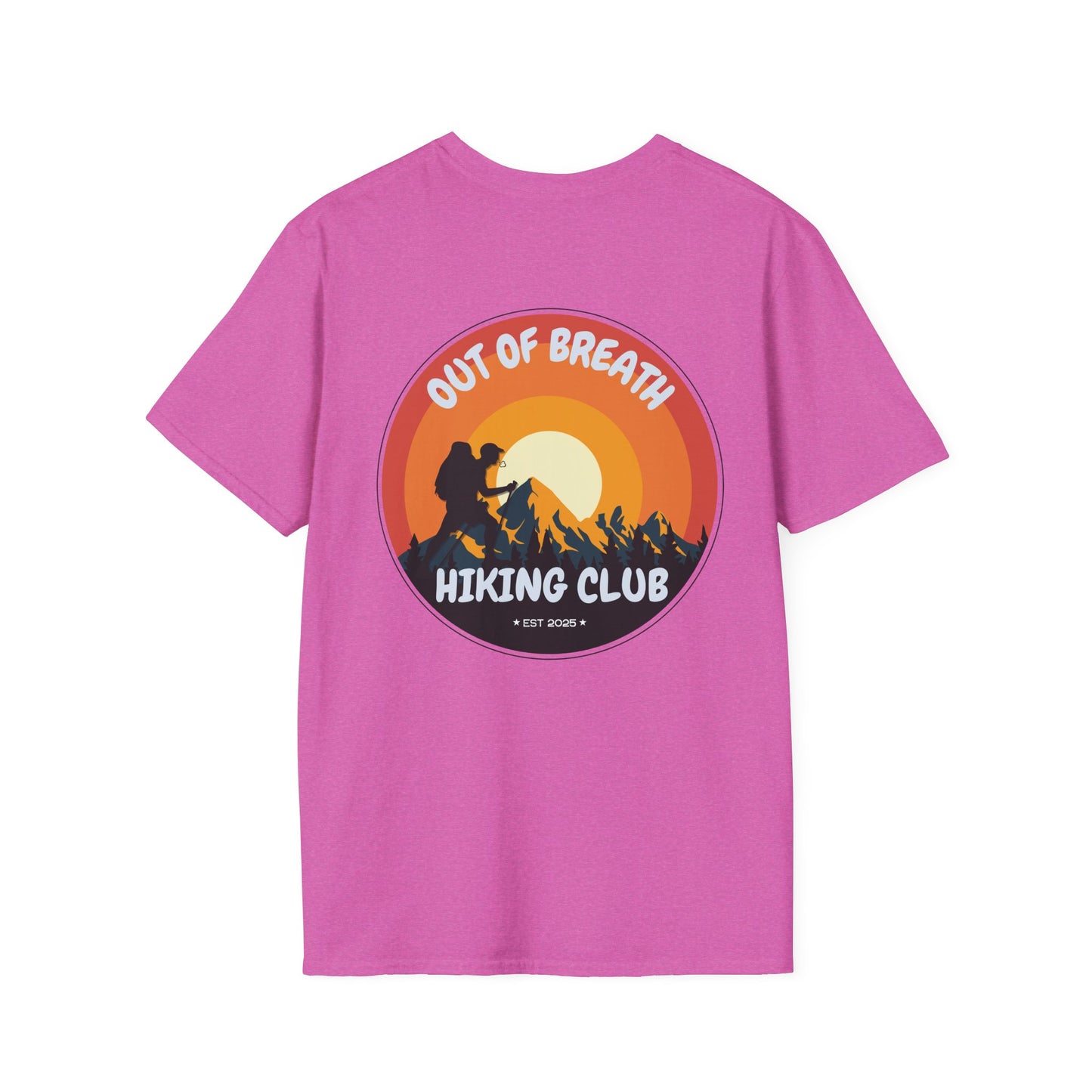 Out of Breath Hiking Club T-Shirt, Funny Adventure Tee, Nature Lover Shirt, Outdoor Apparel, Gift for Hikers, Casual Wear