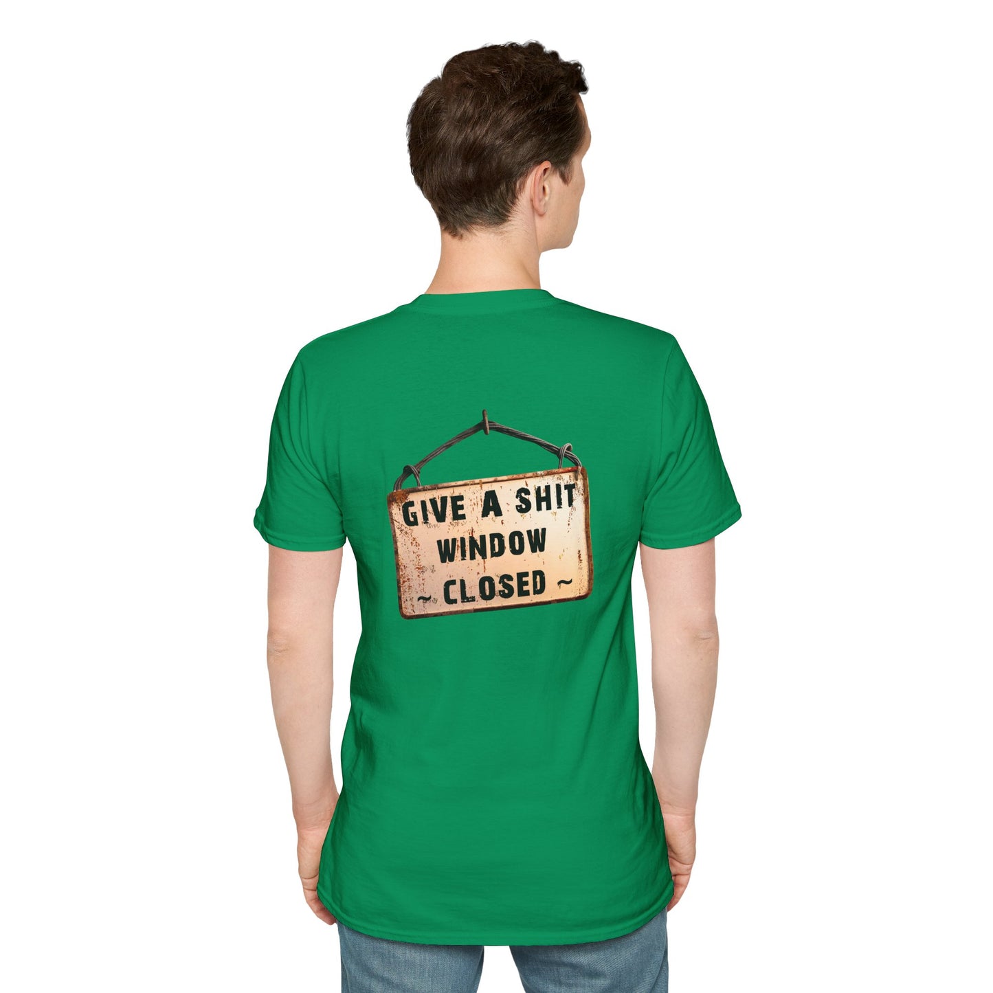 Funny Window Closed Unisex T-Shirt, Casual Wear, Gift for Friends, Humor Tee, Everyday Comfort, Sassy Statement Shirt