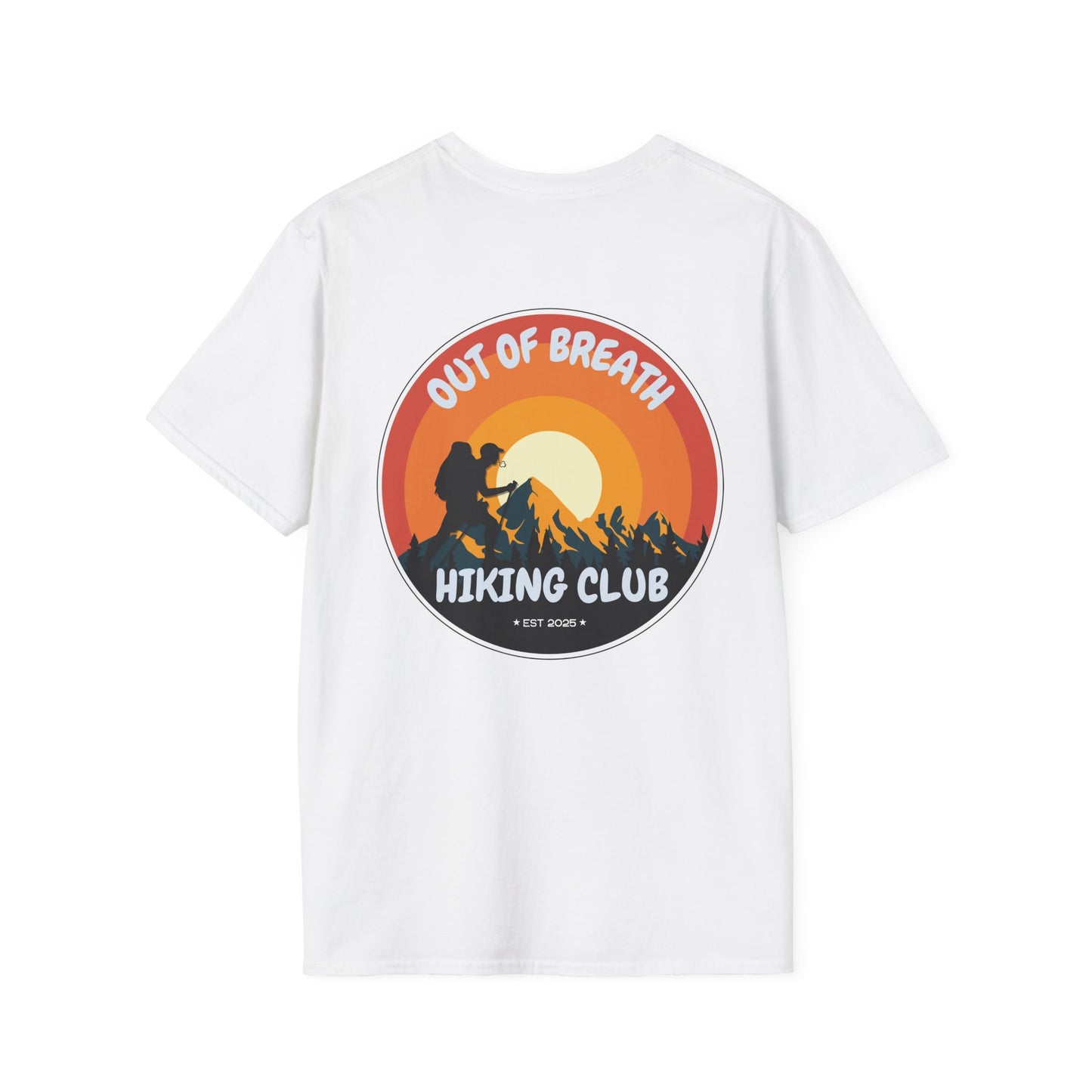 Out of Breath Hiking Club T-Shirt, Funny Adventure Tee, Nature Lover Shirt, Outdoor Apparel, Gift for Hikers, Casual Wear