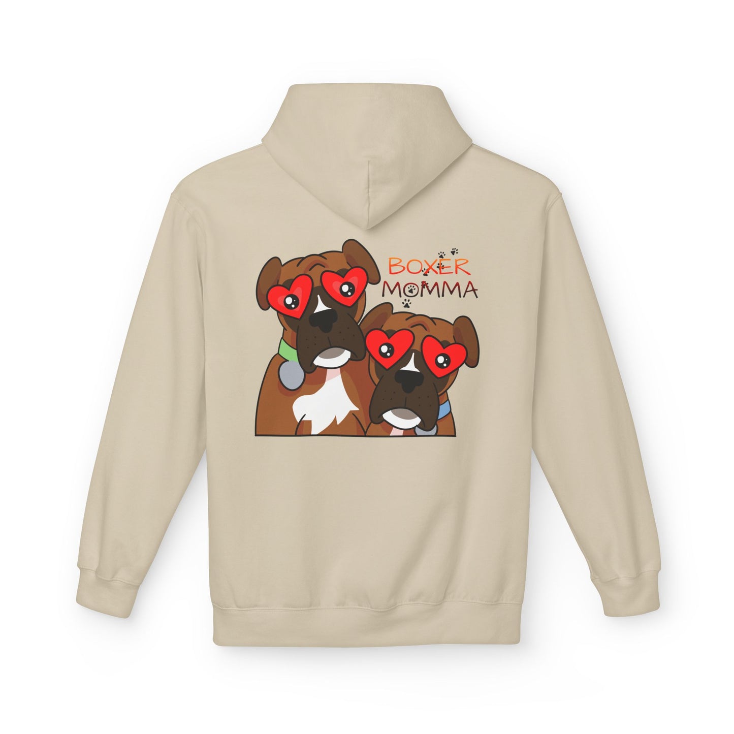 Unisex Boxer Momma Hoodie - Soft, Cozy Dog Lover Sweatshirt, Perfect Gift for Boxer Moms & Pet Lovers, Casual Pullover Top