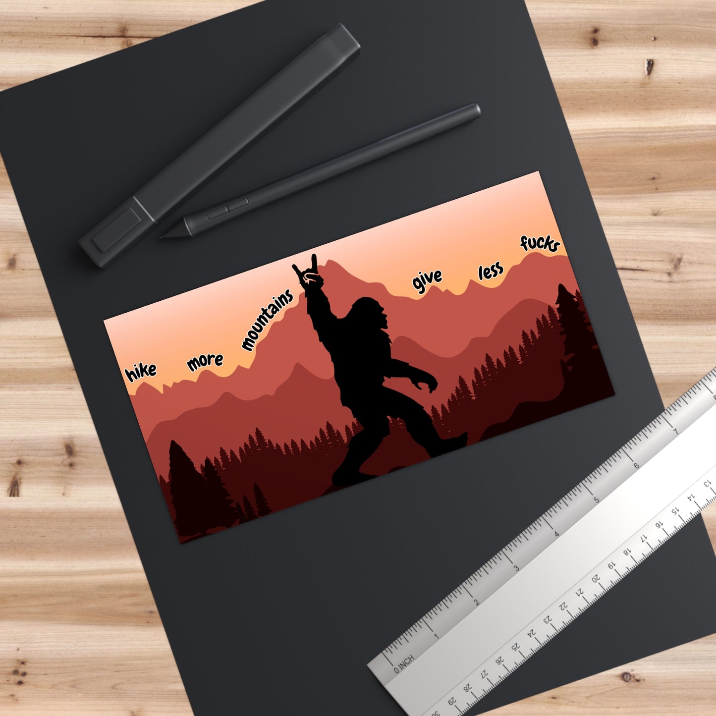 Hike More Mountains Bumper Stickers, for Adventure Seekers, Outdoor Enthusiasts, Funny Car Decals, Wilderness Lover Gifts, Hiking, Camping