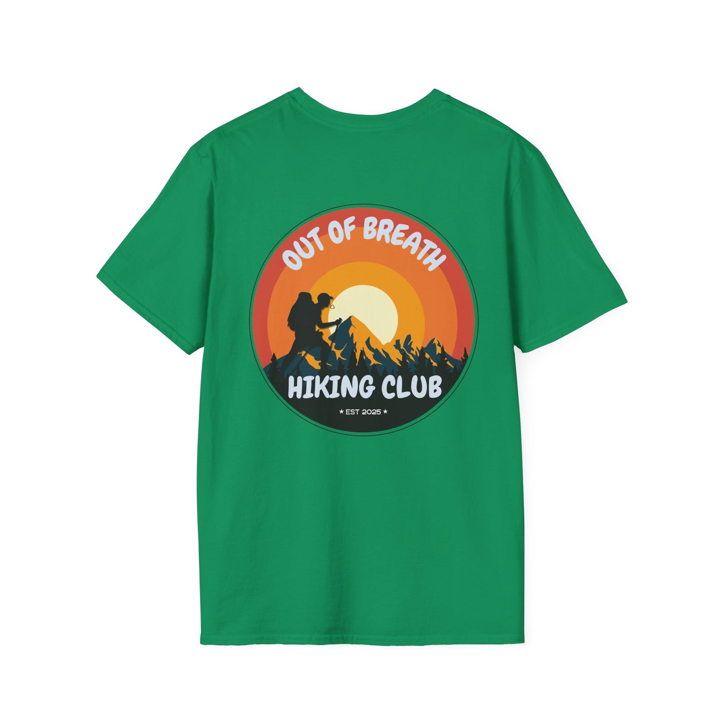 Out of Breath Hiking Club T-Shirt, Funny Adventure Tee, Nature Lover Shirt, Outdoor Apparel, Gift for Hikers, Casual Wear
