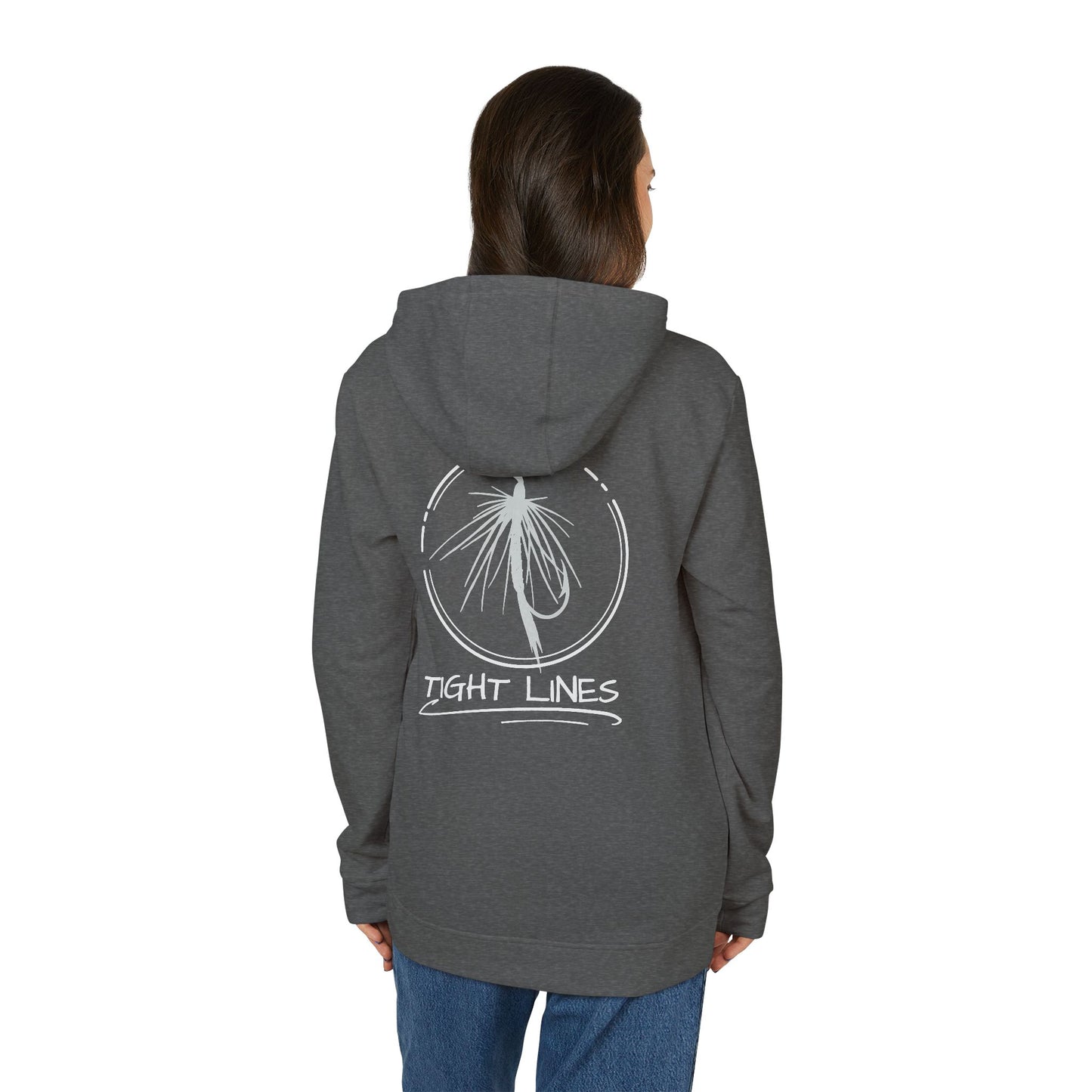 Tight Lights Adidas Fleece Hoodie - Perfect for Beach Days, Outdoors, and Casual Outings | Unisex, Beachwear