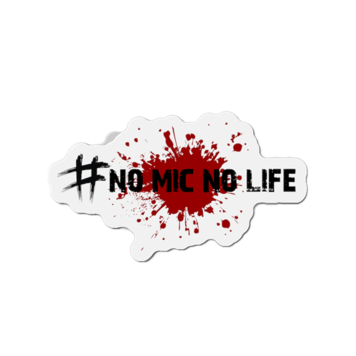 #No Mic No Life Die-Cut Magnet | Gaming Lover Gift, Gamer Room Decor, Fridge Magnet, Geeky Present, Video Game Enthusiast, Gaming Accessories