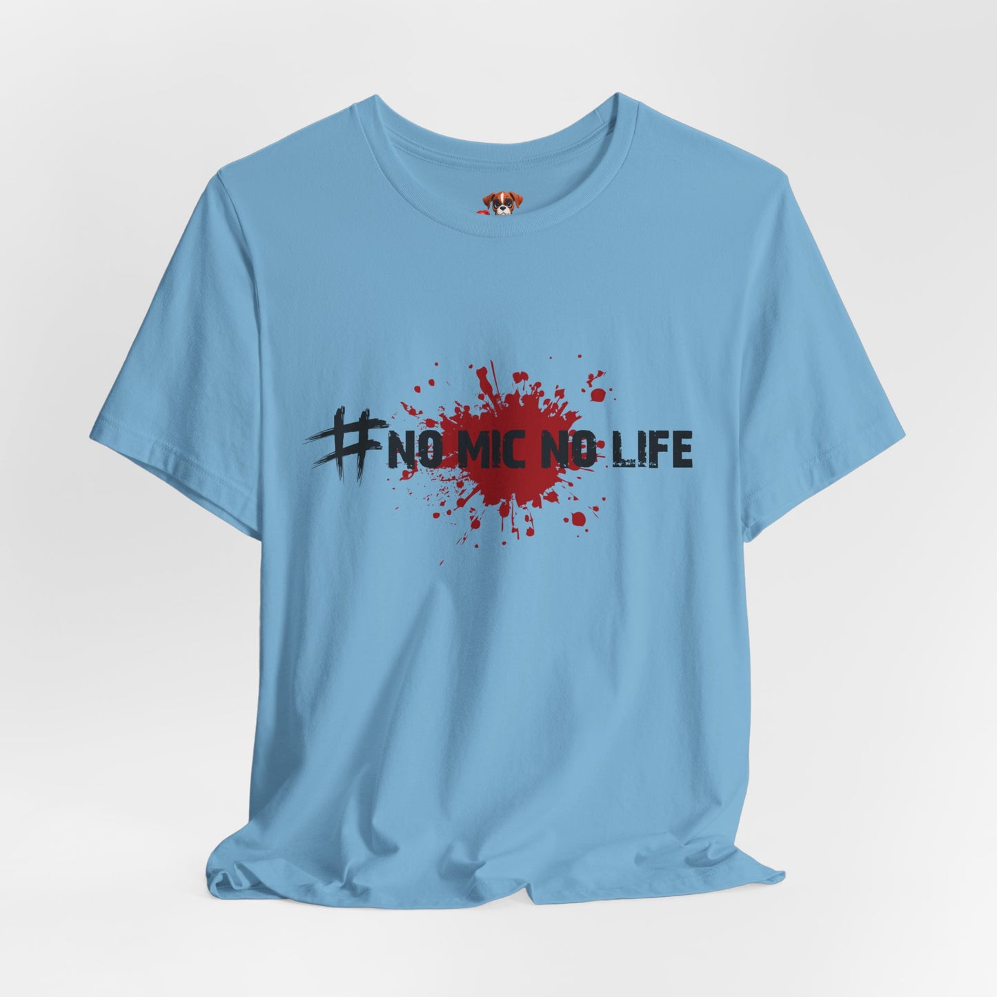 #No Mic No Life Unisex Tee, Fans of Zombie Culture, Graphic Tee for Casual Wear, Gamer Essentials, Zombie Apocalypse Survival Gear