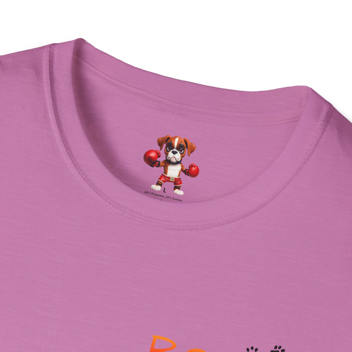 Unisex Boxer Momma T-Shirt - Softstyle Cotton Tee, Dog Lover Gift, Casual Fit, Pet Mom Shirt, Comfortable & Durable