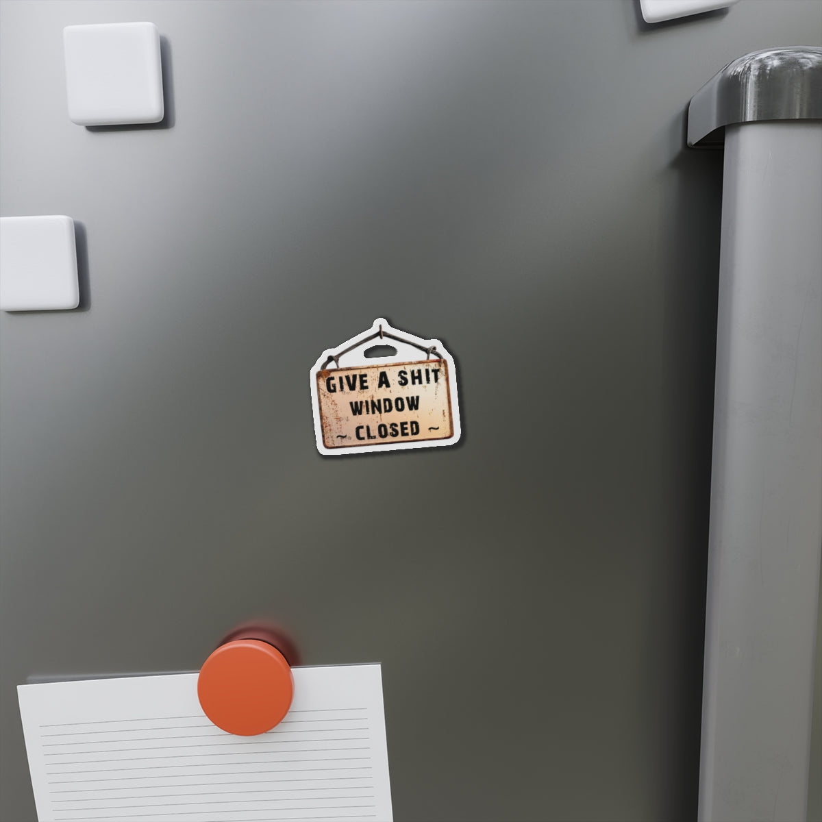 Funny Window Closed Die-Cut Magnets, Quirky Fridge Decor, Humorous Gift for Friends, Kitchen and Office Decor, Perfect for Housewarming or Gag Gift