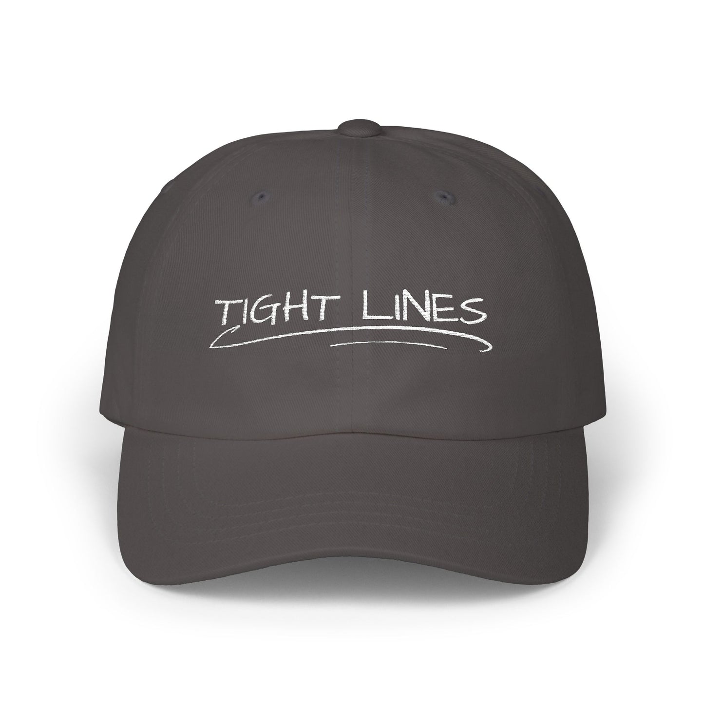 Tight Lines Embroidered Hat (Light Logo)
