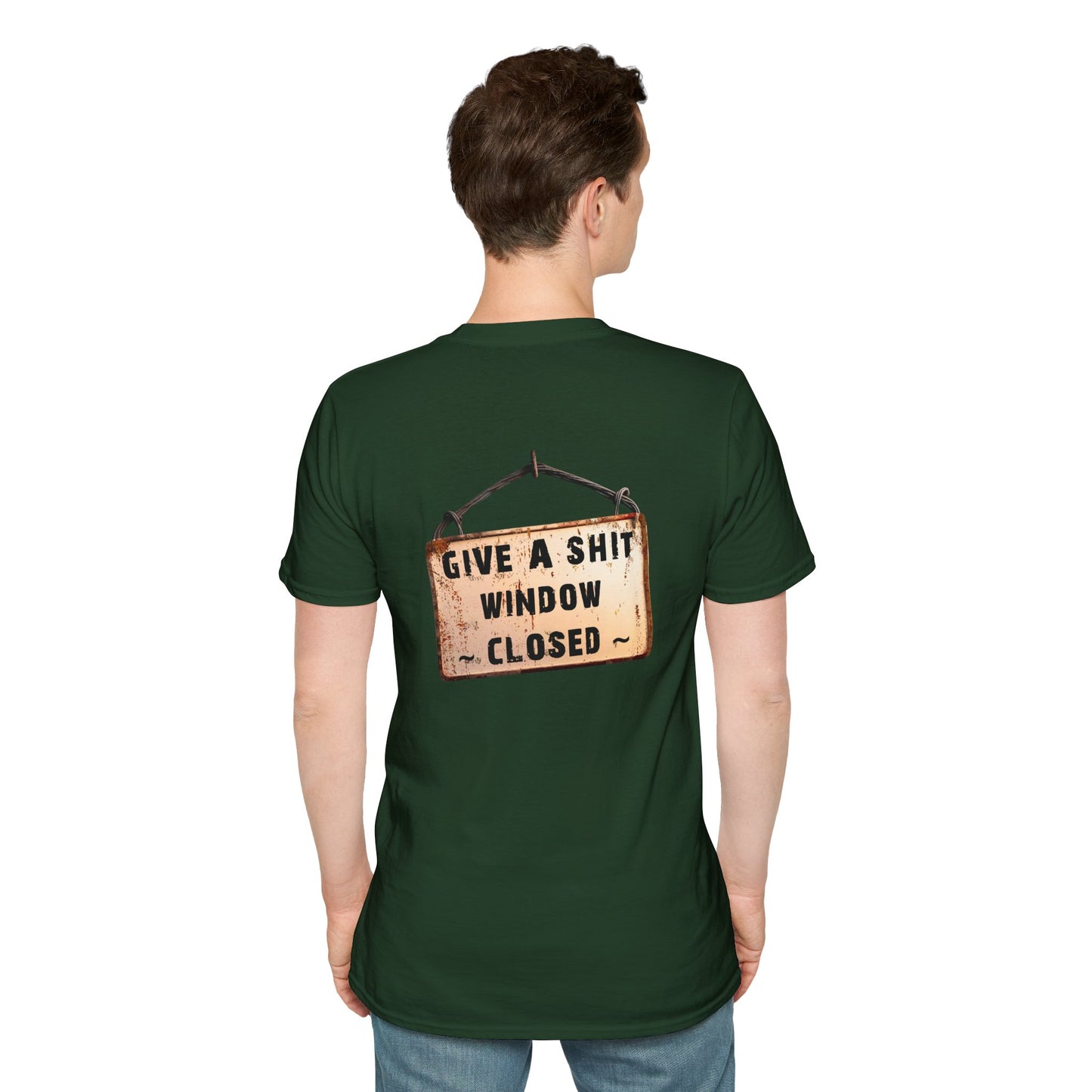 Funny Window Closed Unisex T-Shirt, Casual Wear, Gift for Friends, Humor Tee, Everyday Comfort, Sassy Statement Shirt