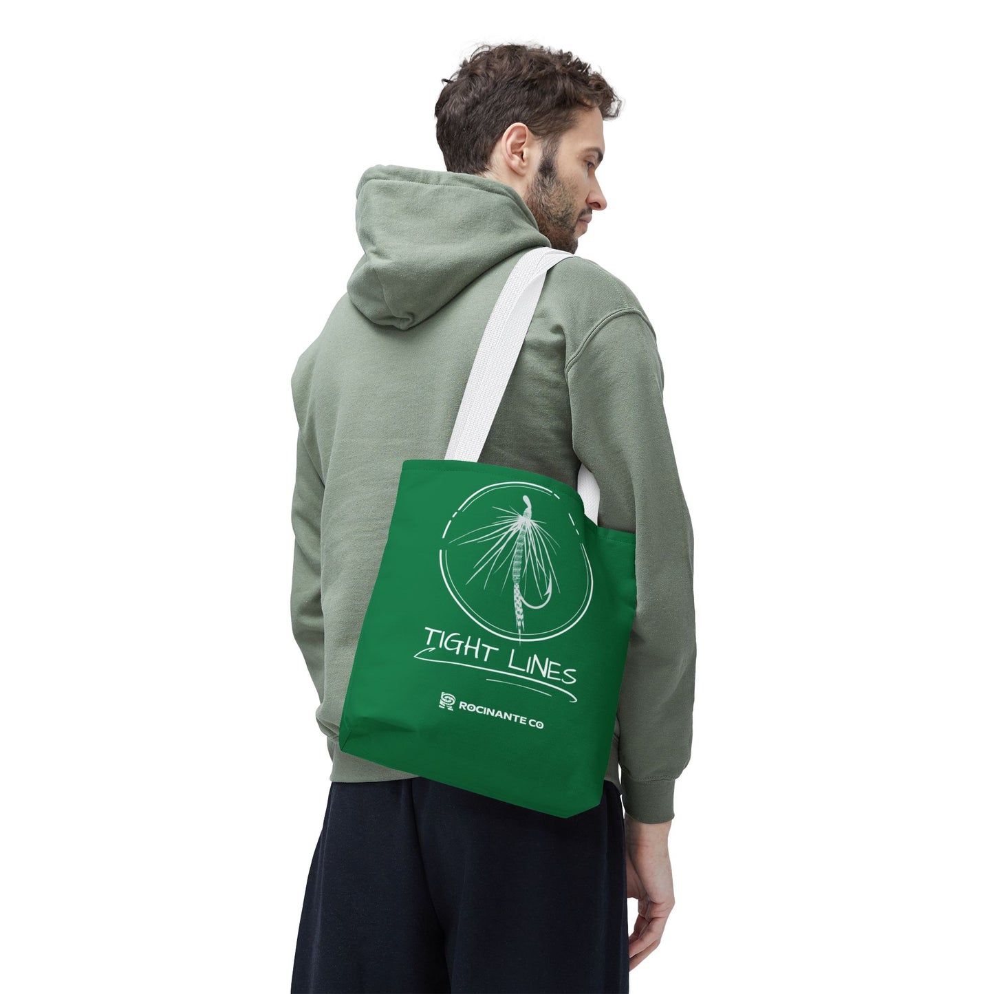 Tight Lines Tote Bag (Green)
