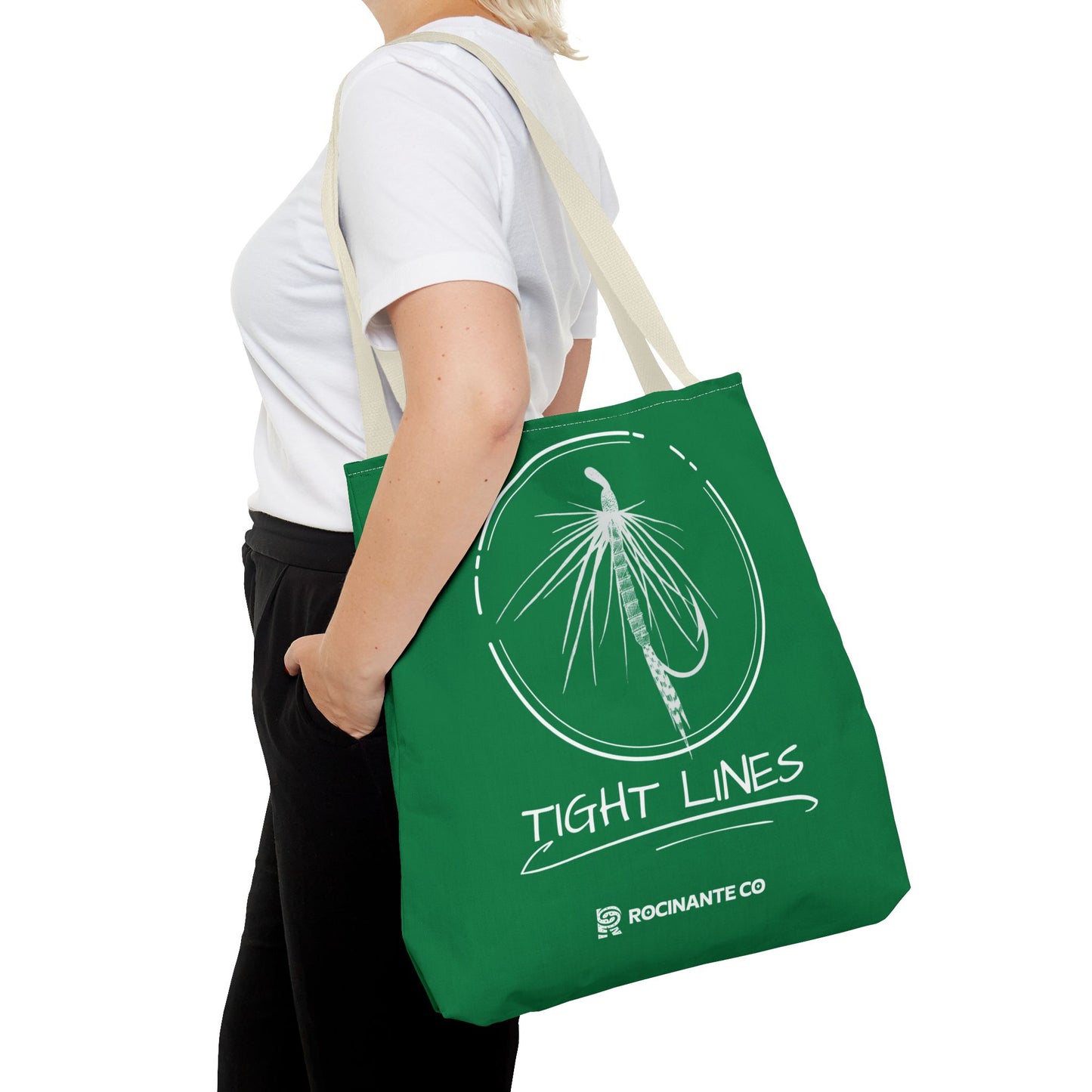 Tight Lines Tote Bag (Green)