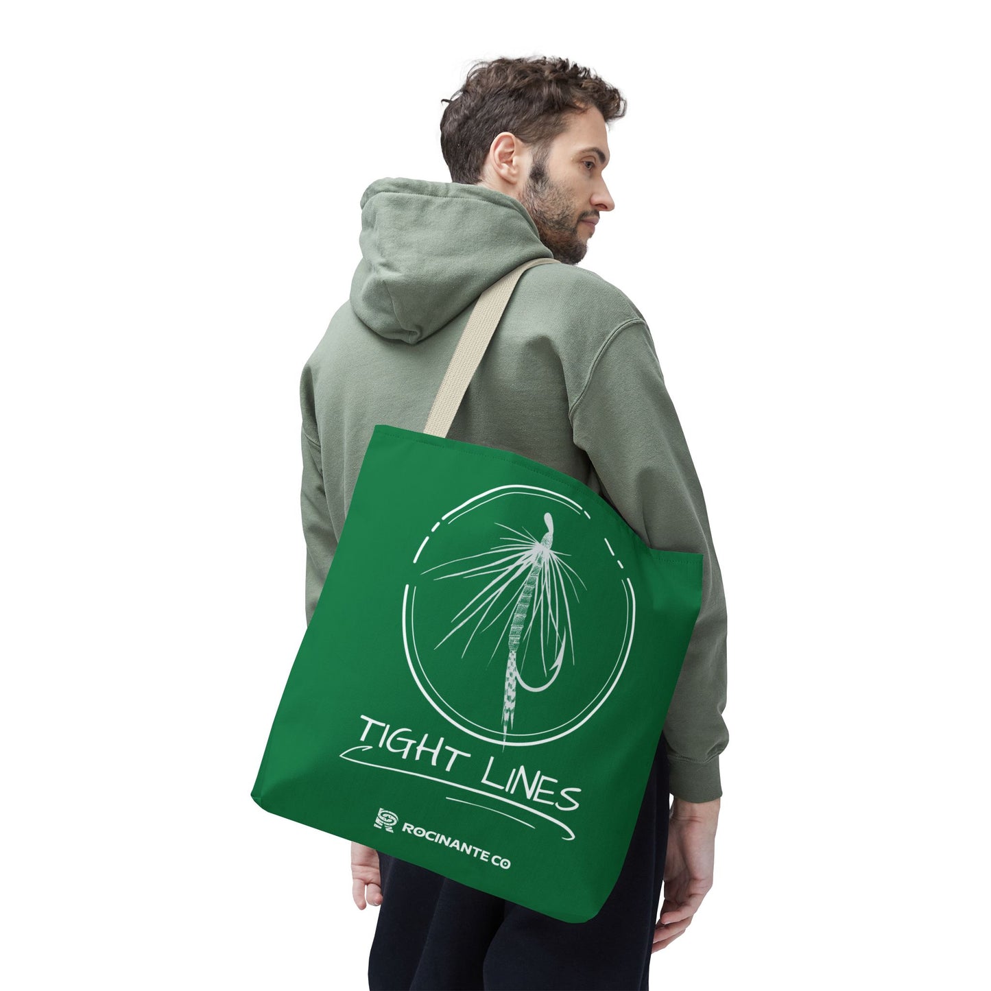 Tight Lines Tote Bag (Green)