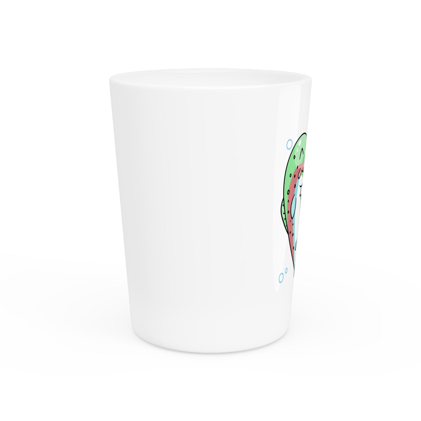 Trout Heart Shot Glass 1.9oz - Unique Fish Themed Barware Gift, Handcrafted Glass Shooter, Perfect for Anglers & Outdoor Lovers