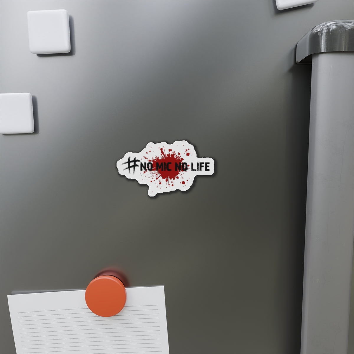 #No Mic No Life Die-Cut Magnet | Gaming Lover Gift, Gamer Room Decor, Fridge Magnet, Geeky Present, Video Game Enthusiast, Gaming Accessories