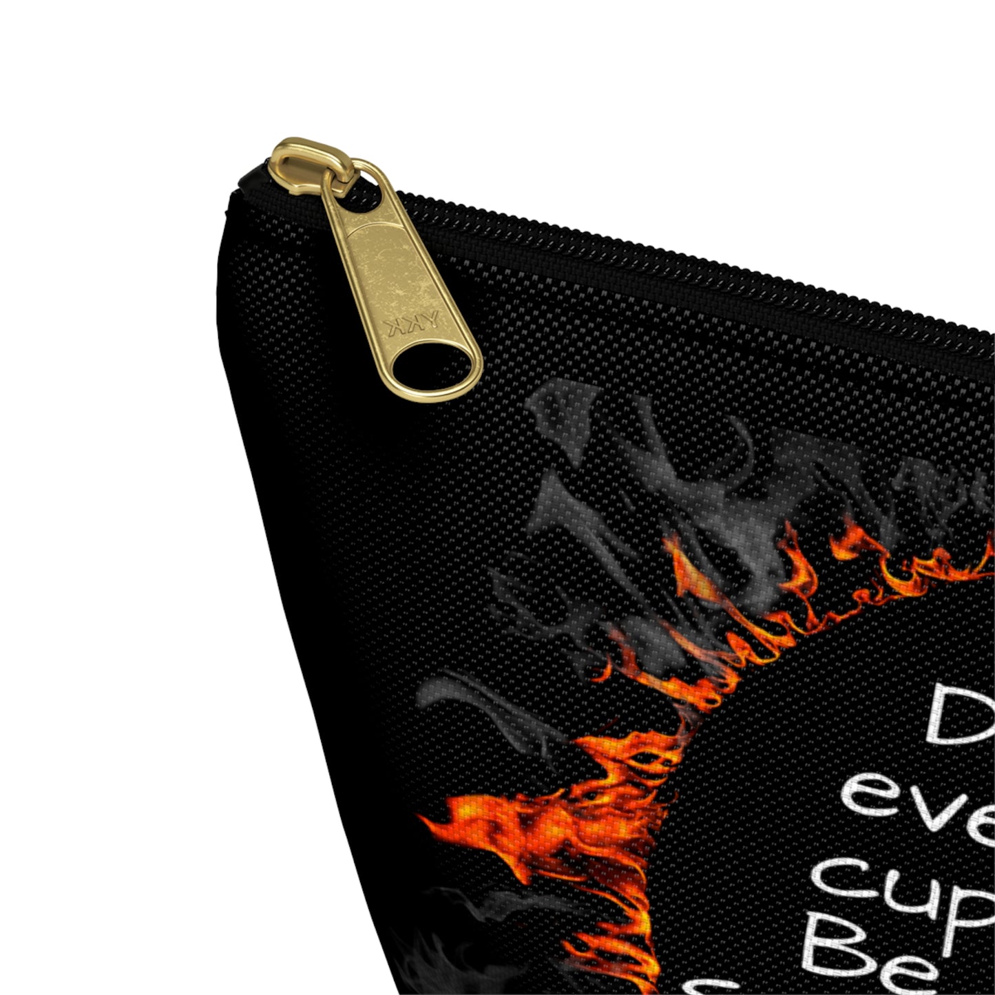 Be Gasoline Motivational Accessory Pouch, Bold Gift Bag, Makeup/Toiletries, Travel Essentials, All Over Print, Funny Motivation, Bags, Totes