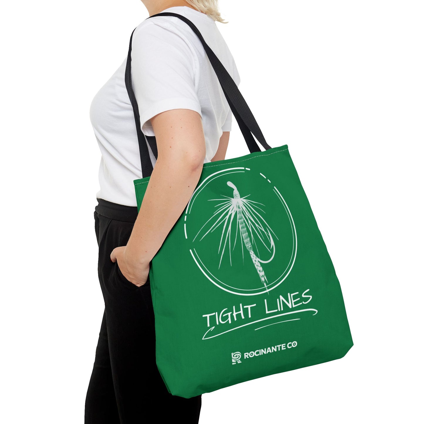 Tight Lines Tote Bag (Green)