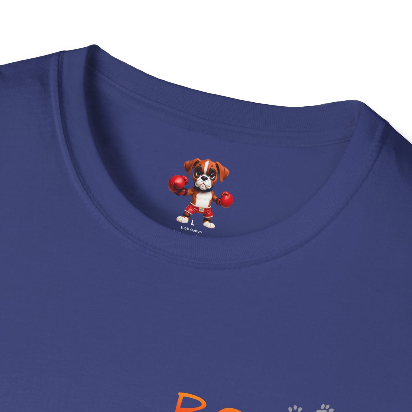 Unisex Boxer Momma T-Shirt - Softstyle Cotton Tee, Dog Lover Gift, Casual Fit, Pet Mom Shirt, Comfortable & Durable