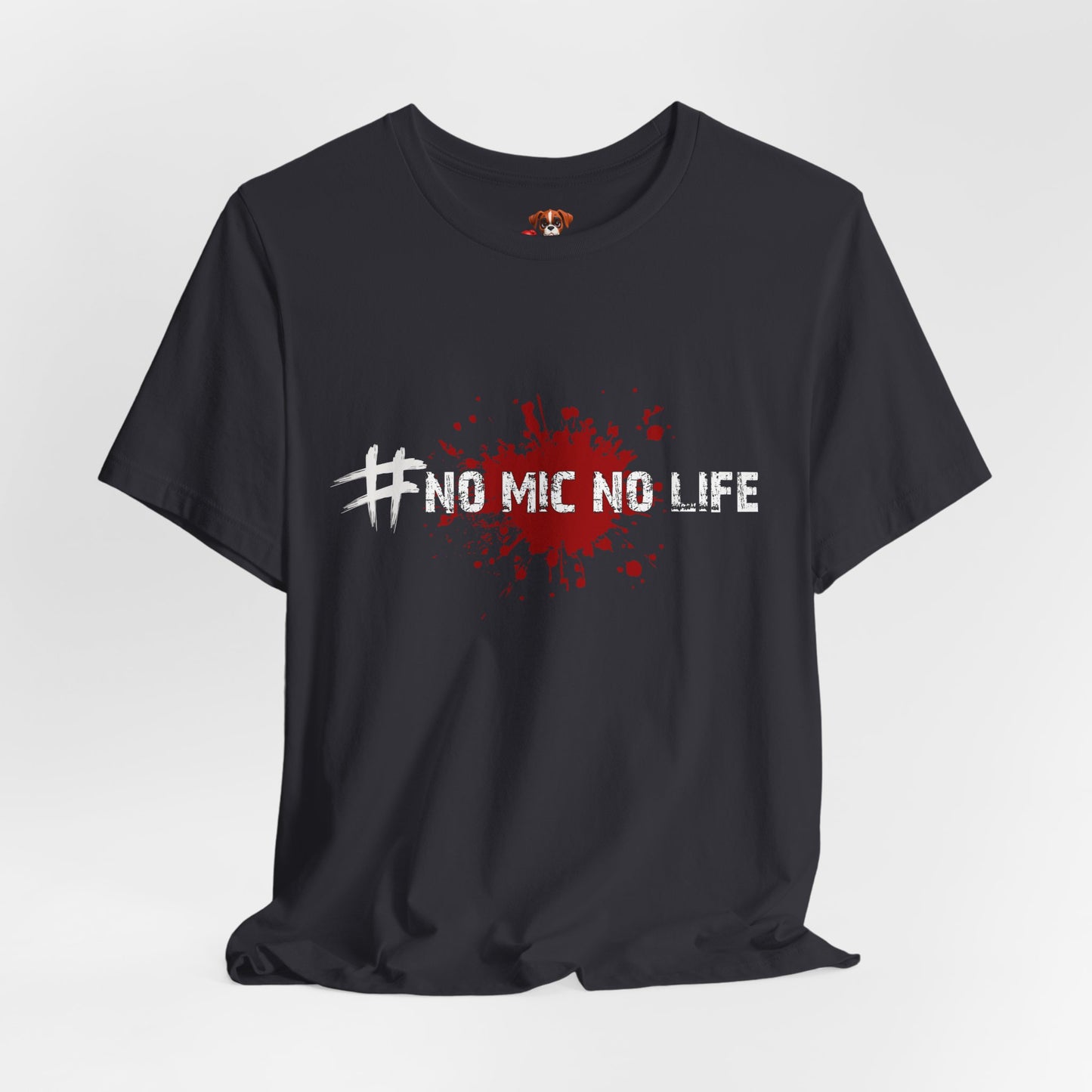 #No Mic No Life Unisex Tee, Fans of Zombie Culture, Graphic Tee for Casual Wear, Gamer Essentials, Zombie Apocalypse Survival Gear