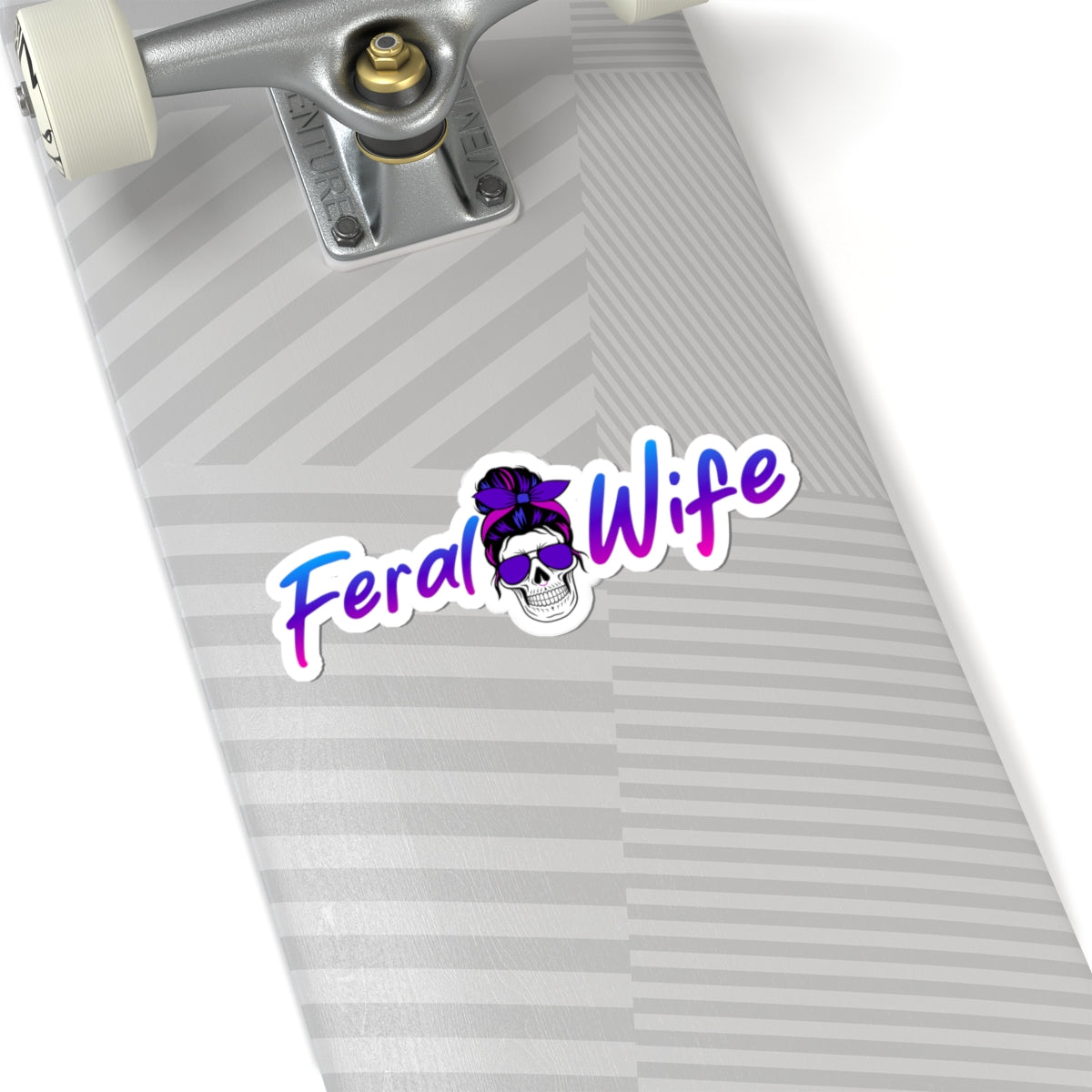 Feral Wife Kiss-Cut Vinyl Stickers, Decals for Laptops, Water Bottles, Notebooks, Durable, Waterproof & Unique Gift Idea