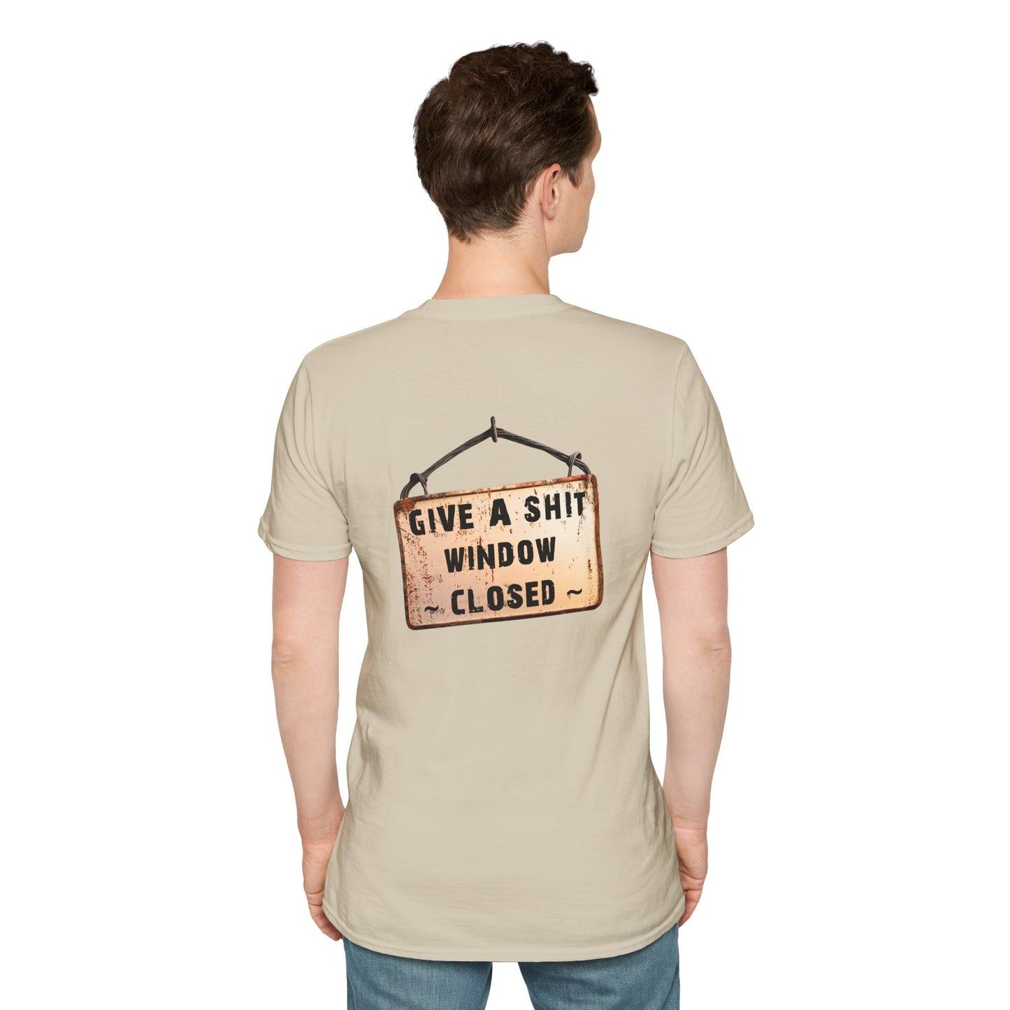 Funny Window Closed Unisex T-Shirt, Casual Wear, Gift for Friends, Humor Tee, Everyday Comfort, Sassy Statement Shirt