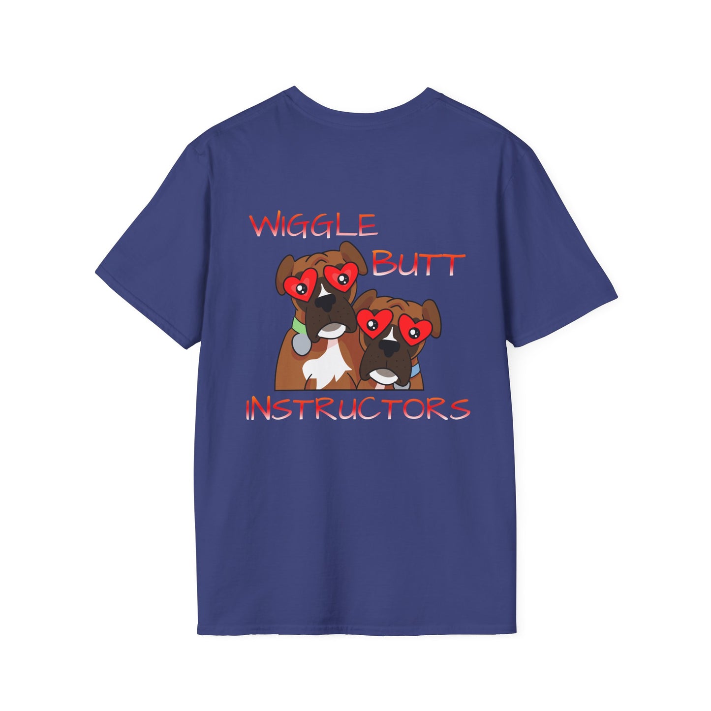 Unisex Wiggle Butt Instructors Tee - Funny Dog Trainer Shirt & Pet Lover Gift, Casual Animal Trainer Top