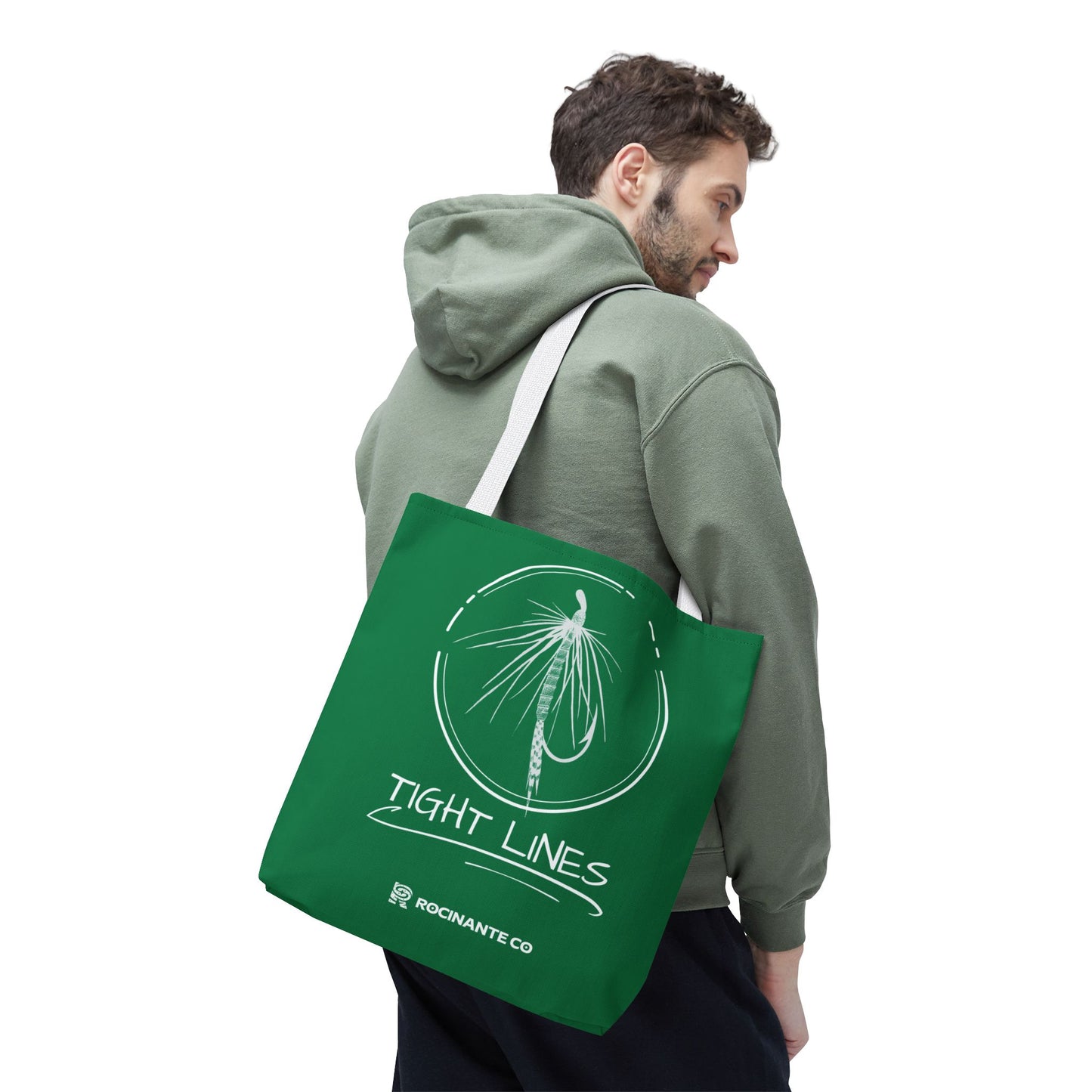 Tight Lines Tote Bag (Green)