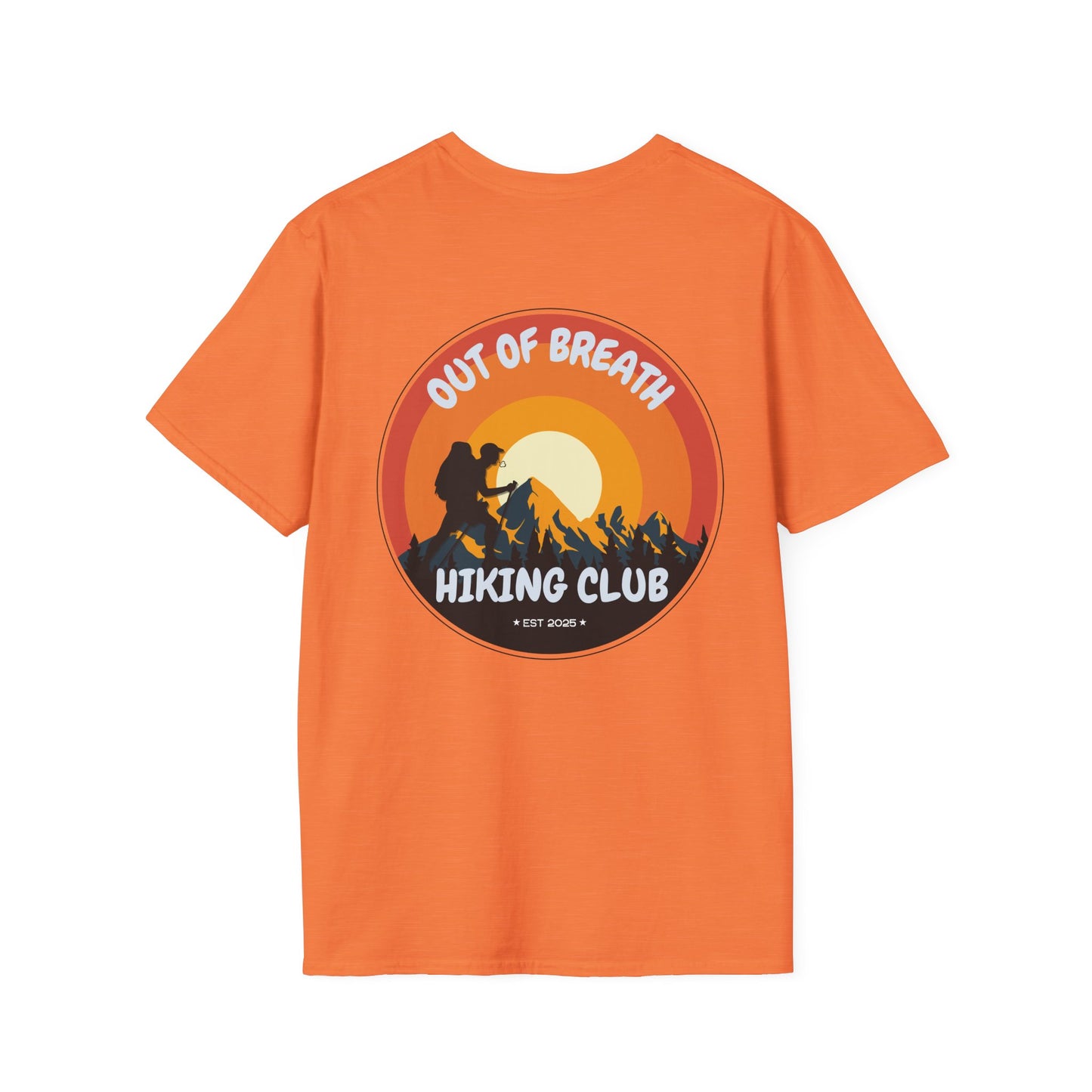 Out of Breath Hiking Club T-Shirt, Funny Adventure Tee, Nature Lover Shirt, Outdoor Apparel, Gift for Hikers, Casual Wear